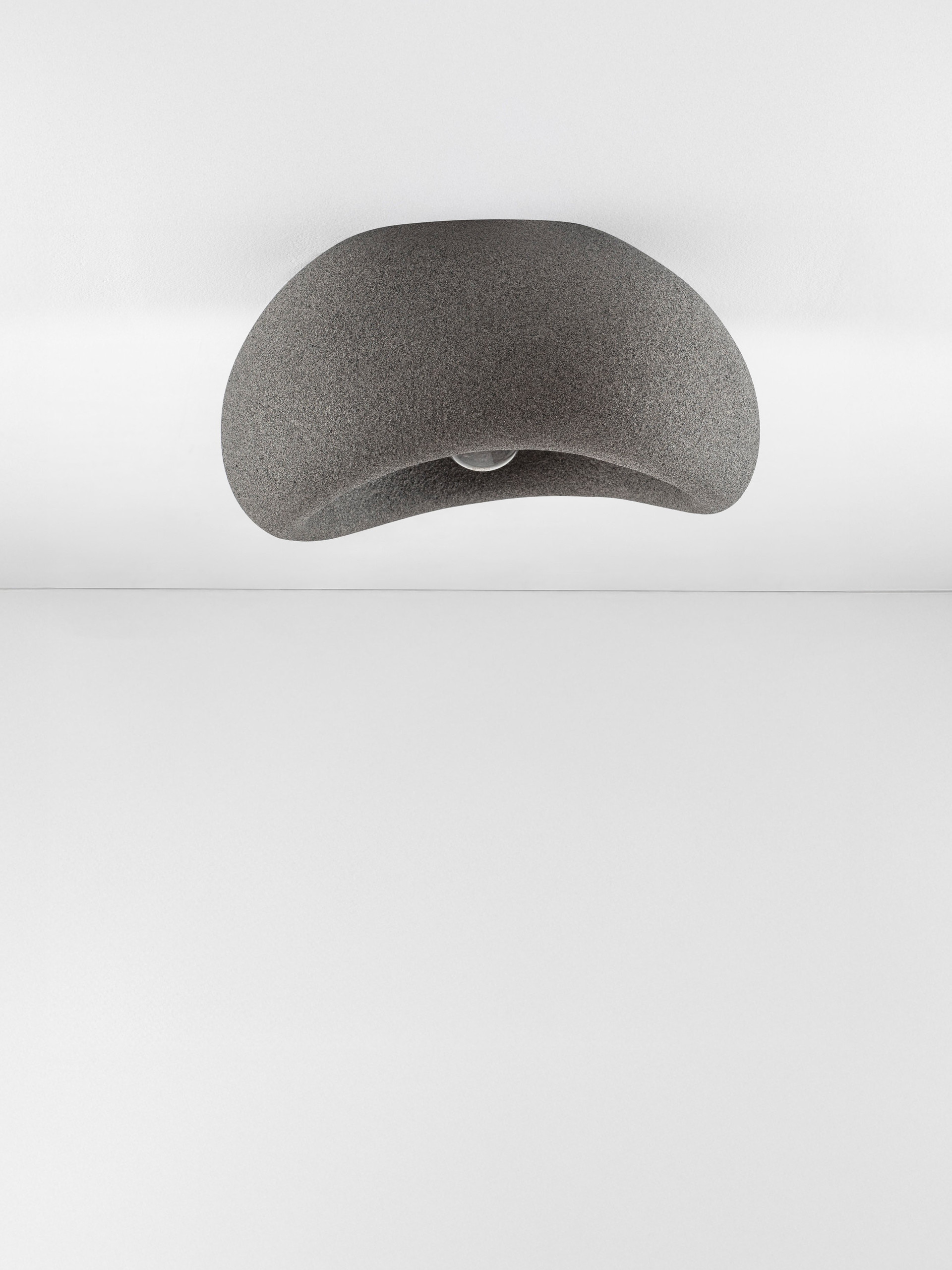 Plafon nowoczesny Luces Exclusivas PALINZA, szary, 1 × E27, Ø 40 cm – LE45328 - obrazek 3
