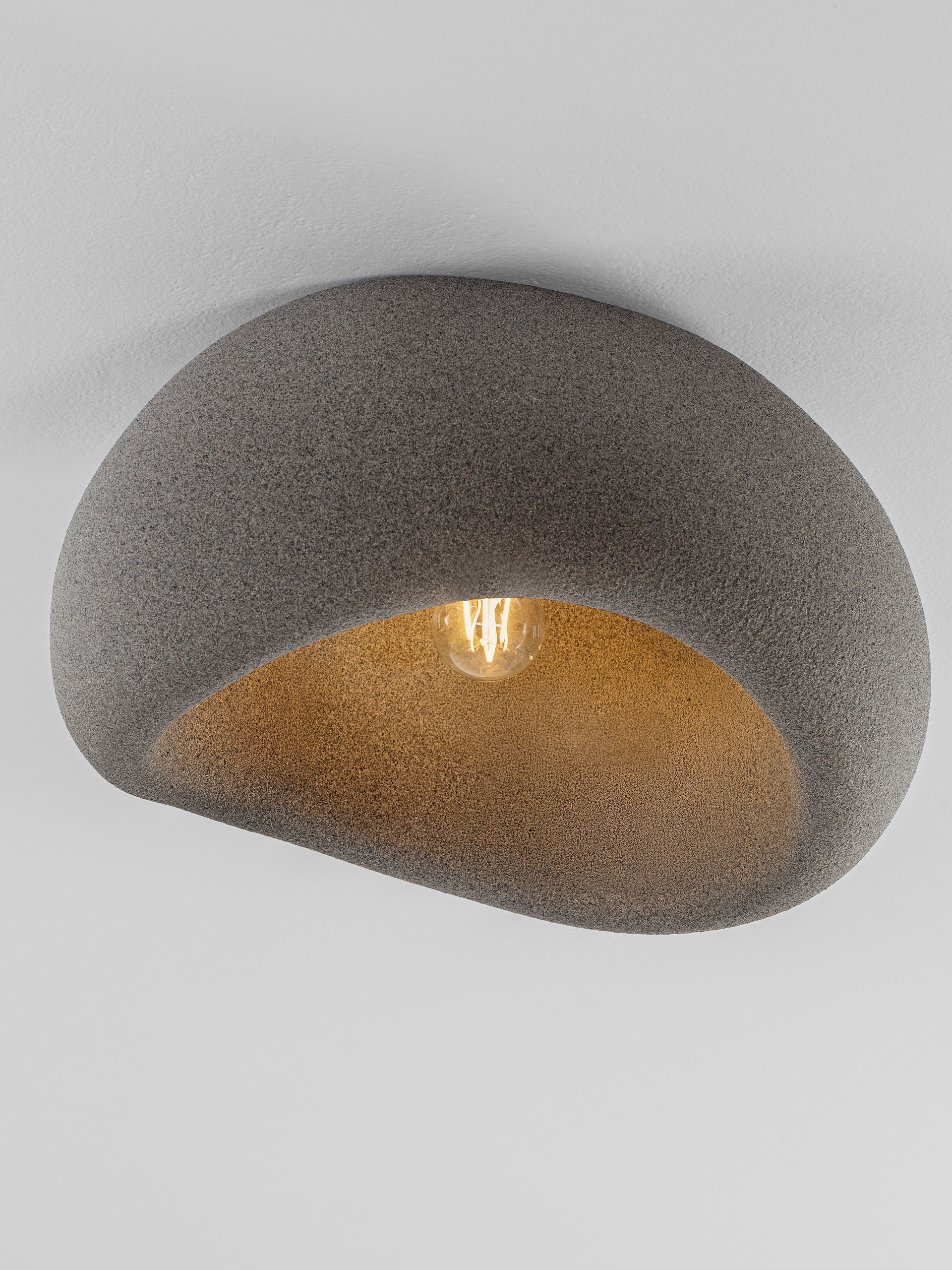 Plafon nowoczesny Luces Exclusivas PALINZA, szary, 1 × E27, szer. 40 cm – LE45330 - obrazek 5