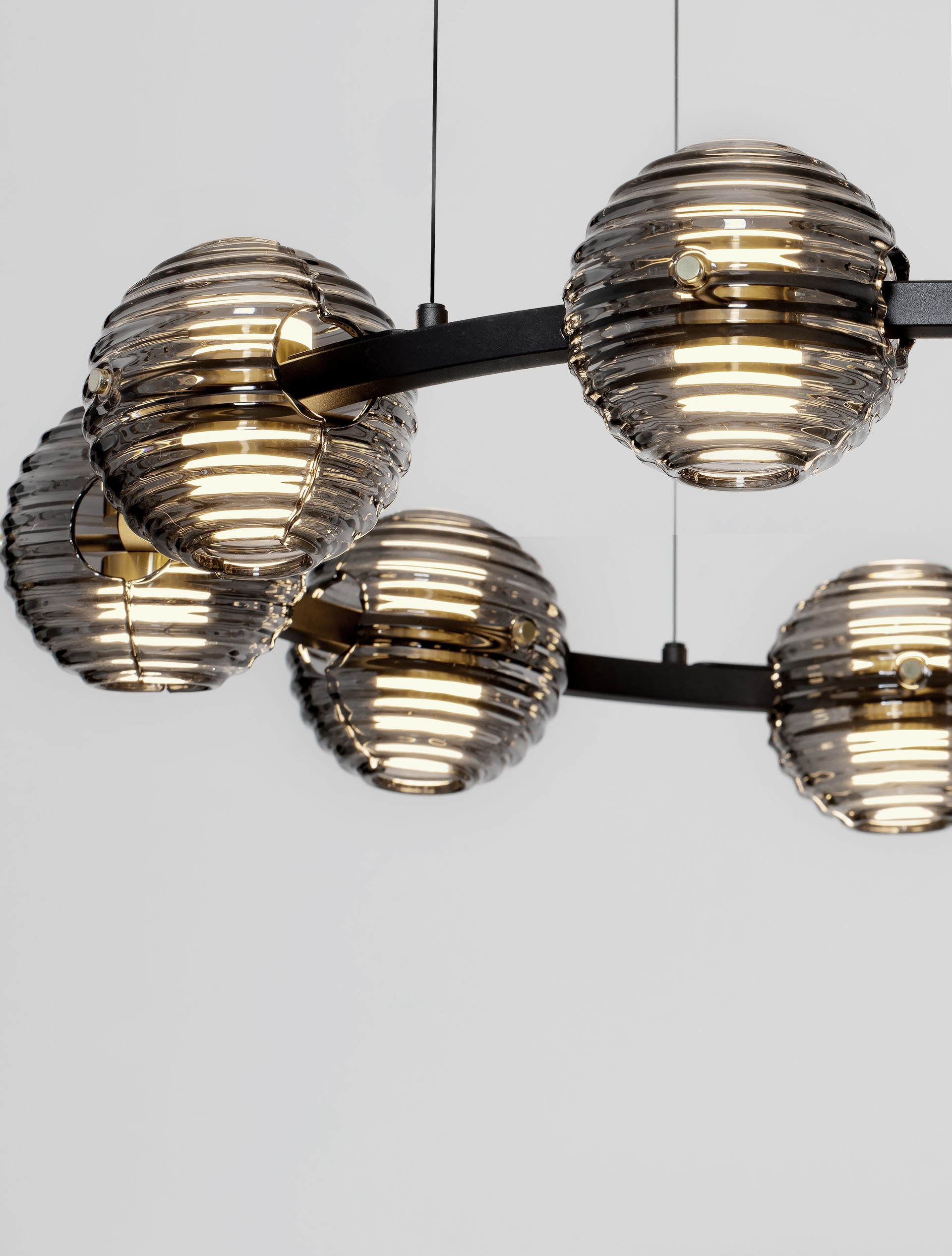 Lampa wisząca nowoczesna Luces Exclusivas SECO, szara, LED 91 W 3000 K, Ø 91 cm – LE44235 - obrazek 5