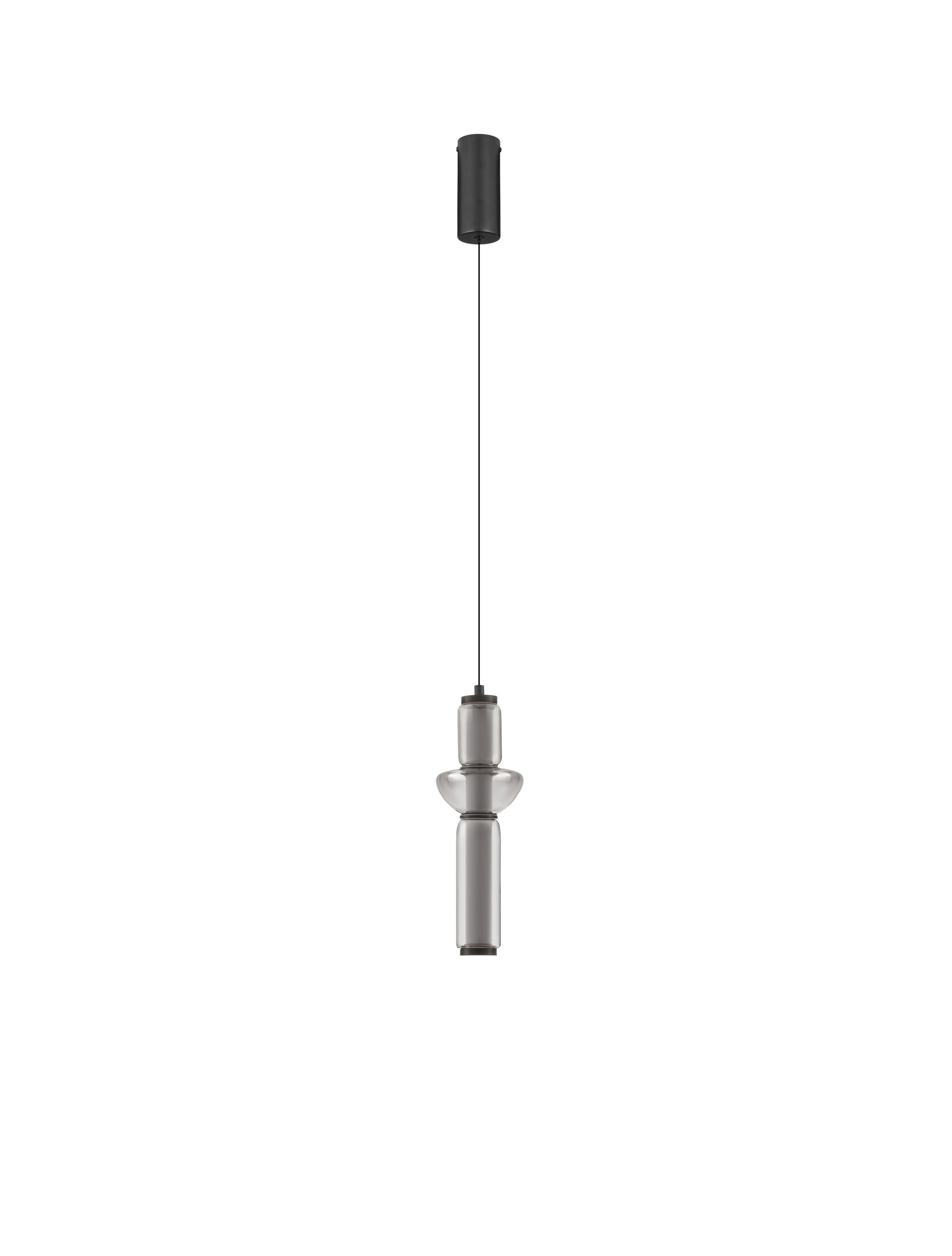 Lampa wisząca nowoczesna Luces Exclusivas GLORICA, szara, LED 13 W 3000 K, Ø 12 cm – LE45190 - obrazek 2