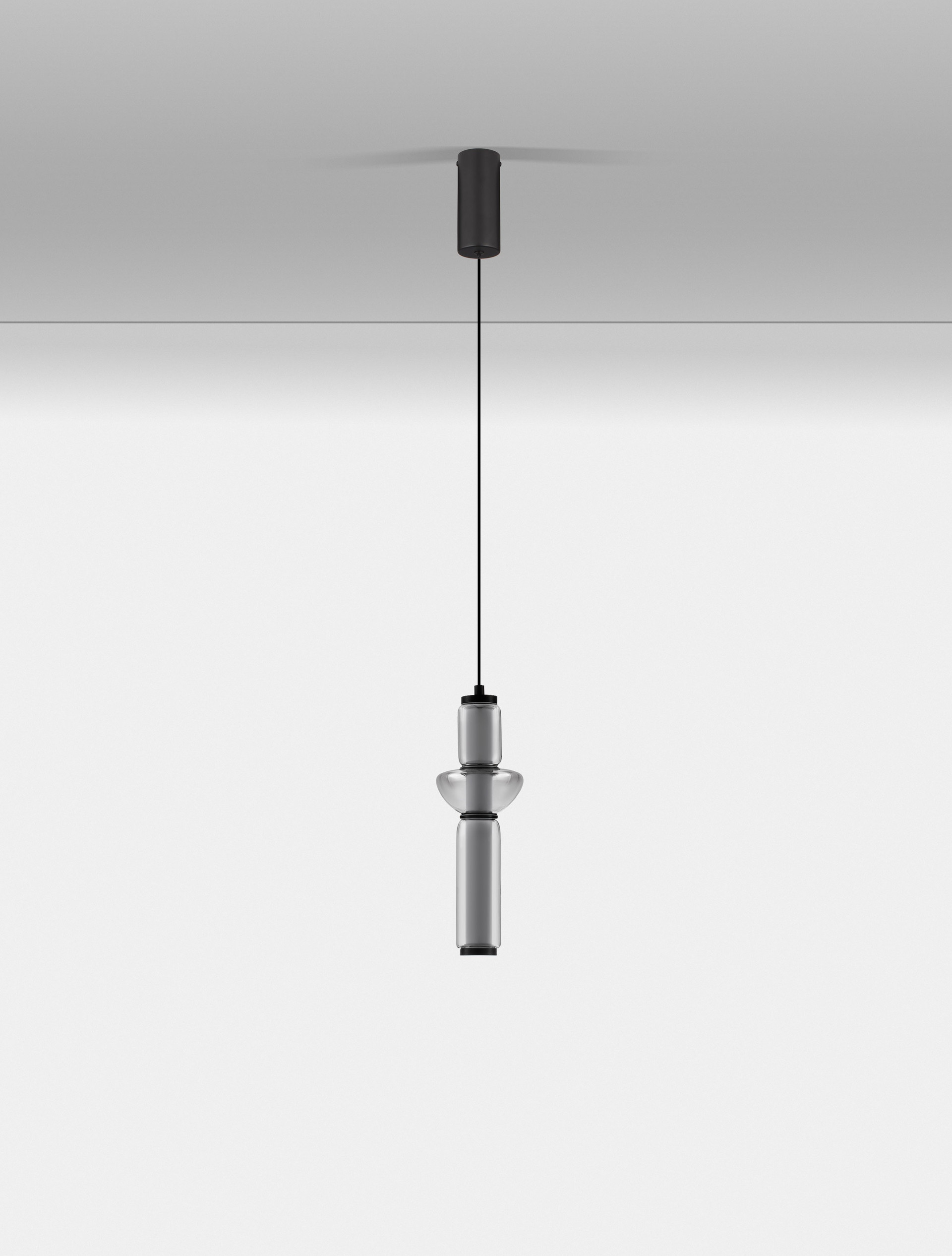 Lampa wisząca nowoczesna Luces Exclusivas GLORICA, szara, LED 13 W 3000 K, Ø 12 cm – LE45190 - obrazek 3
