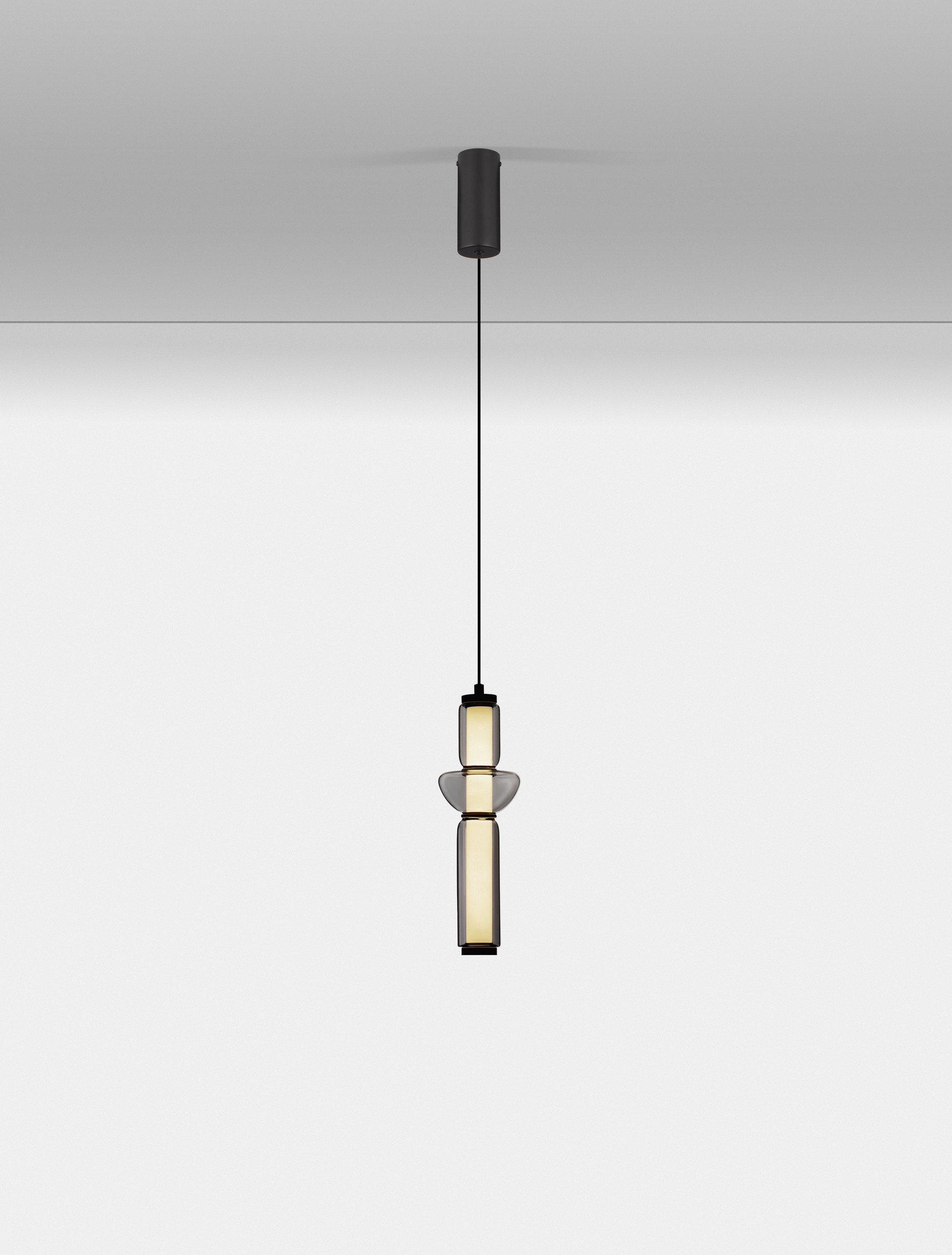 Lampa wisząca nowoczesna Luces Exclusivas GLORICA, szara, LED 13 W 3000 K, Ø 12 cm – LE45190 - obrazek 4