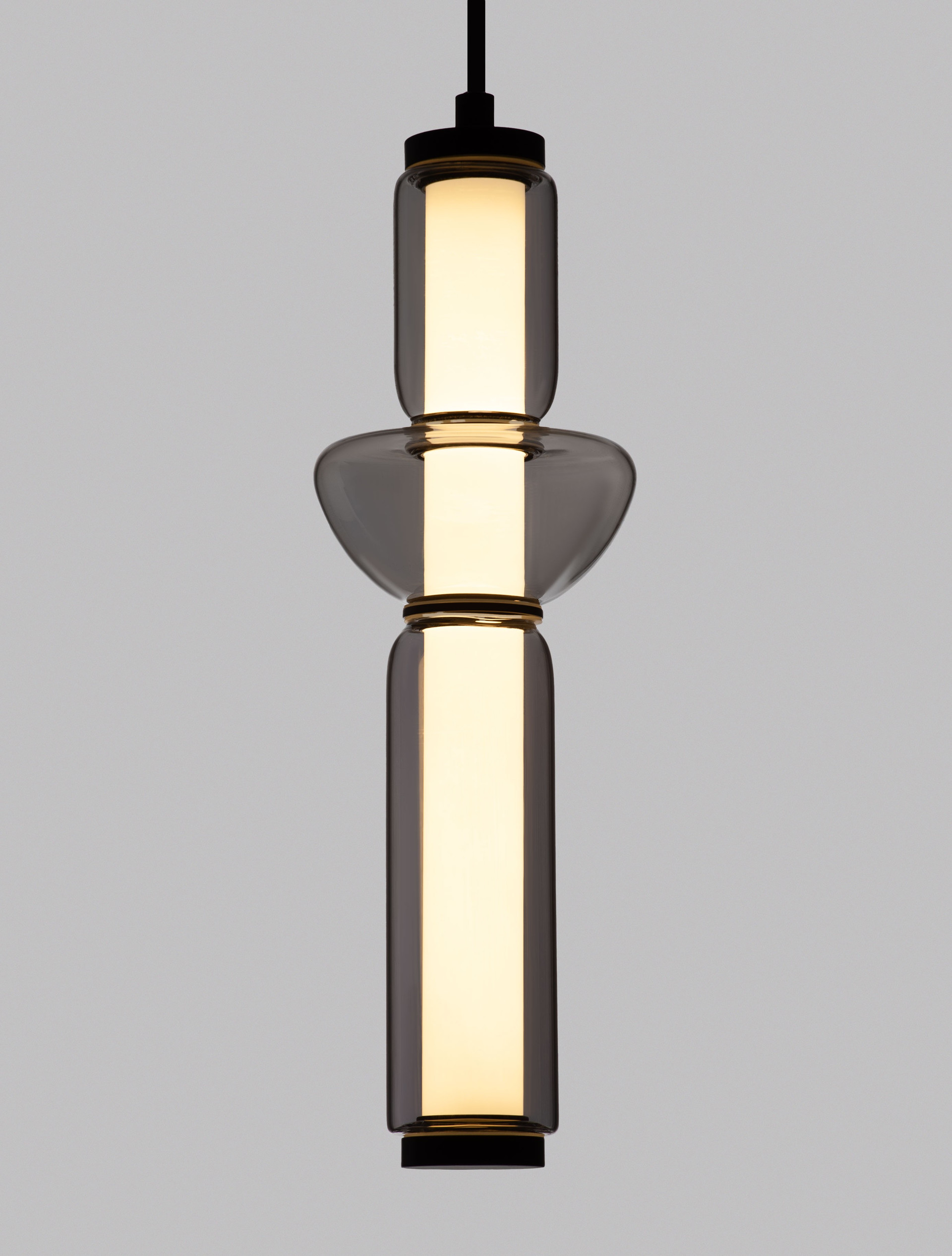 Lampa wisząca nowoczesna Luces Exclusivas GLORICA, szara, LED 13 W 3000 K, Ø 12 cm – LE45190 - obrazek 5