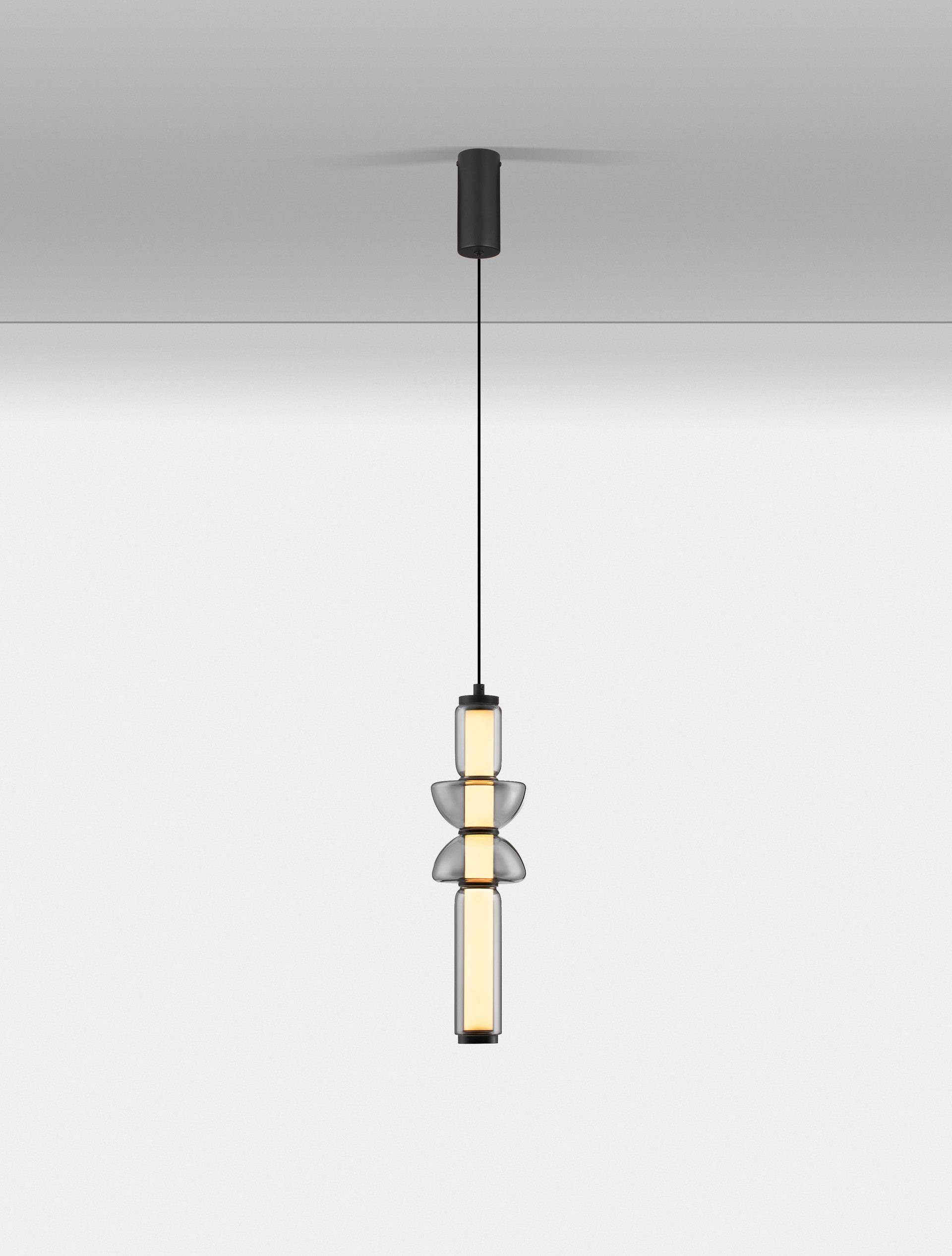 Lampa wisząca nowoczesna Luces Exclusivas GLORICA, szara, LED 15 W 3000 K, Ø 12 cm – LE45191 - obrazek 4