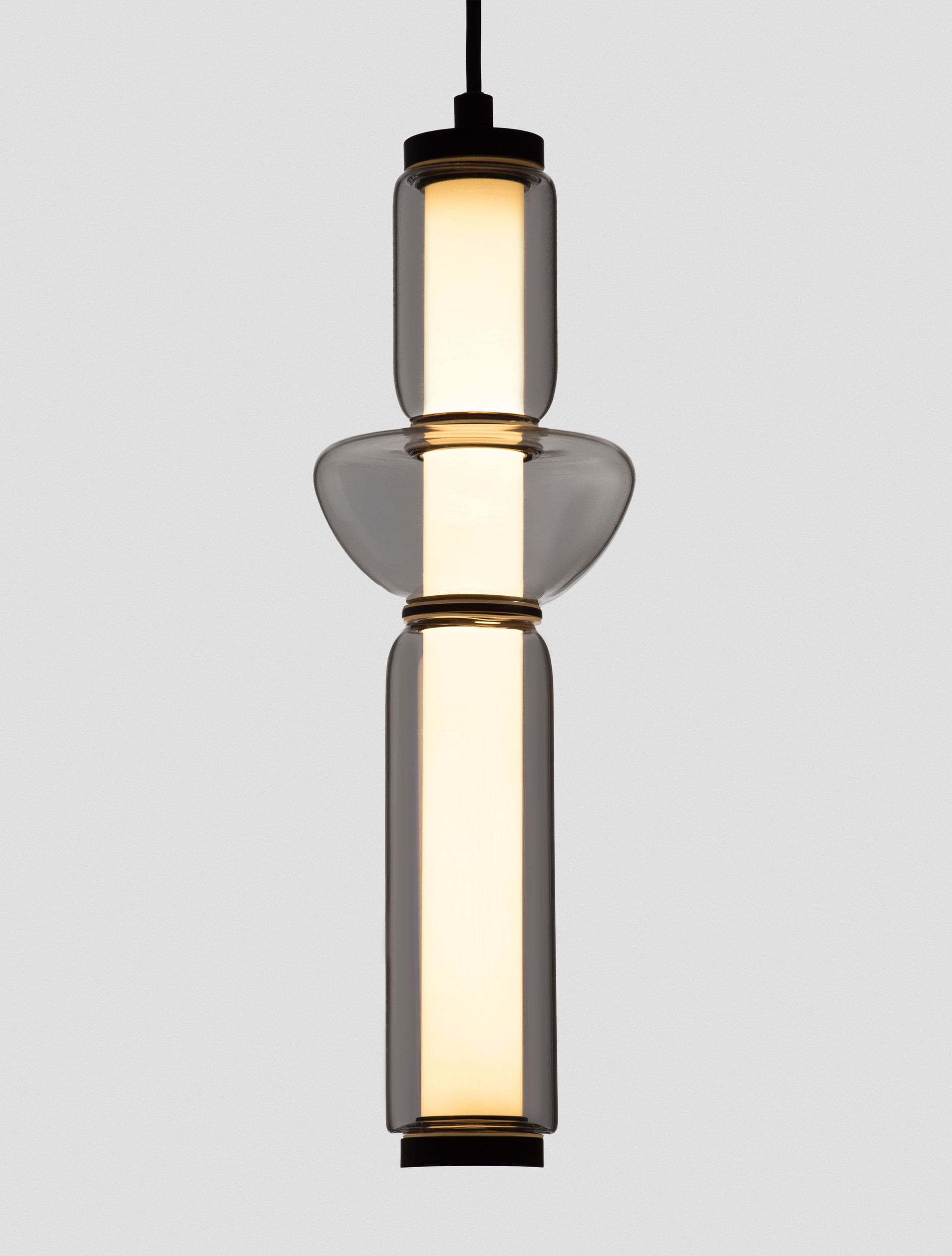 Lampa wisząca nowoczesna Luces Exclusivas GLORICA, szara, LED 15 W 3000 K, Ø 12 cm – LE45191 - obrazek 5