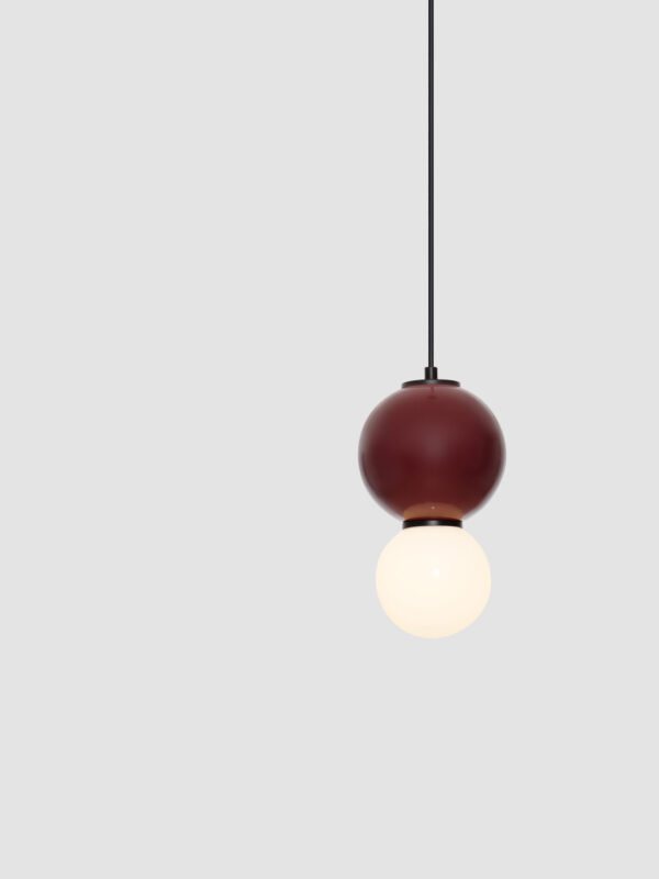 Lampa wisząca nowoczesna Luces Exclusivas JORELIA, bordowa, LED 4 W 3000 K, Ø 15 cm – LE45255