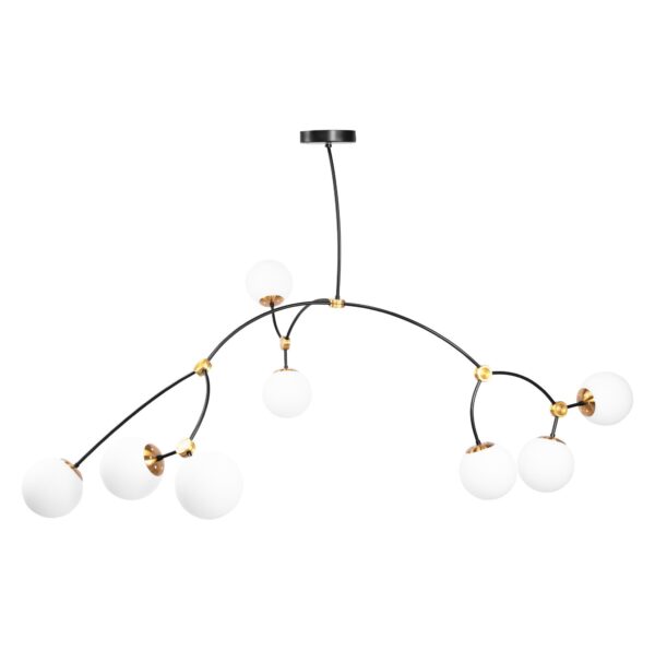 LAMPA WISZĄCA SUFITOWA CZARNY MAT APP1673-8CP