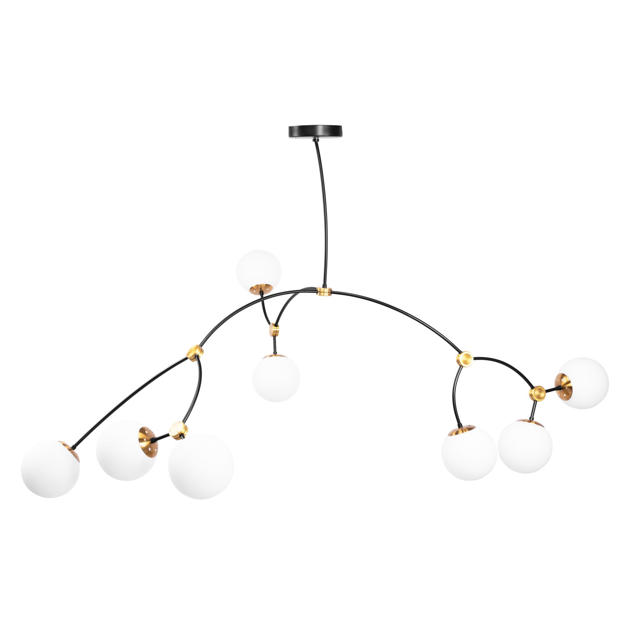 LAMPA WISZĄCA SUFITOWA CZARNY MAT APP1673-8CP