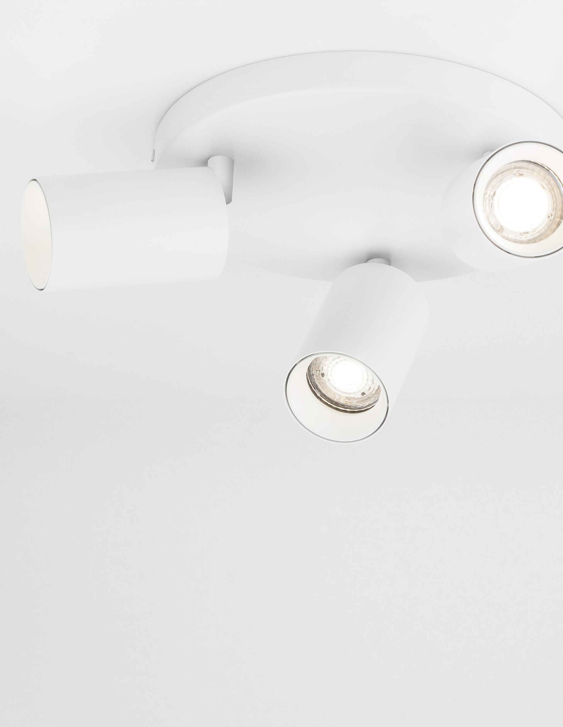 Reflektor sufitowy nowoczesny Luces Exclusivas CLORINDA, biały, 3 × GU10, Ø 22 cm – LE61464 - obrazek 5