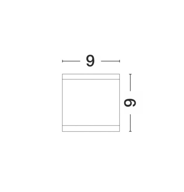 Plafon zewnętrzny minimalistyczny Luces Exclusivas SOGAMOSO, ciemnoszary, 1 × GU10, Ø 9 cm – LE71422 - obrazek 2