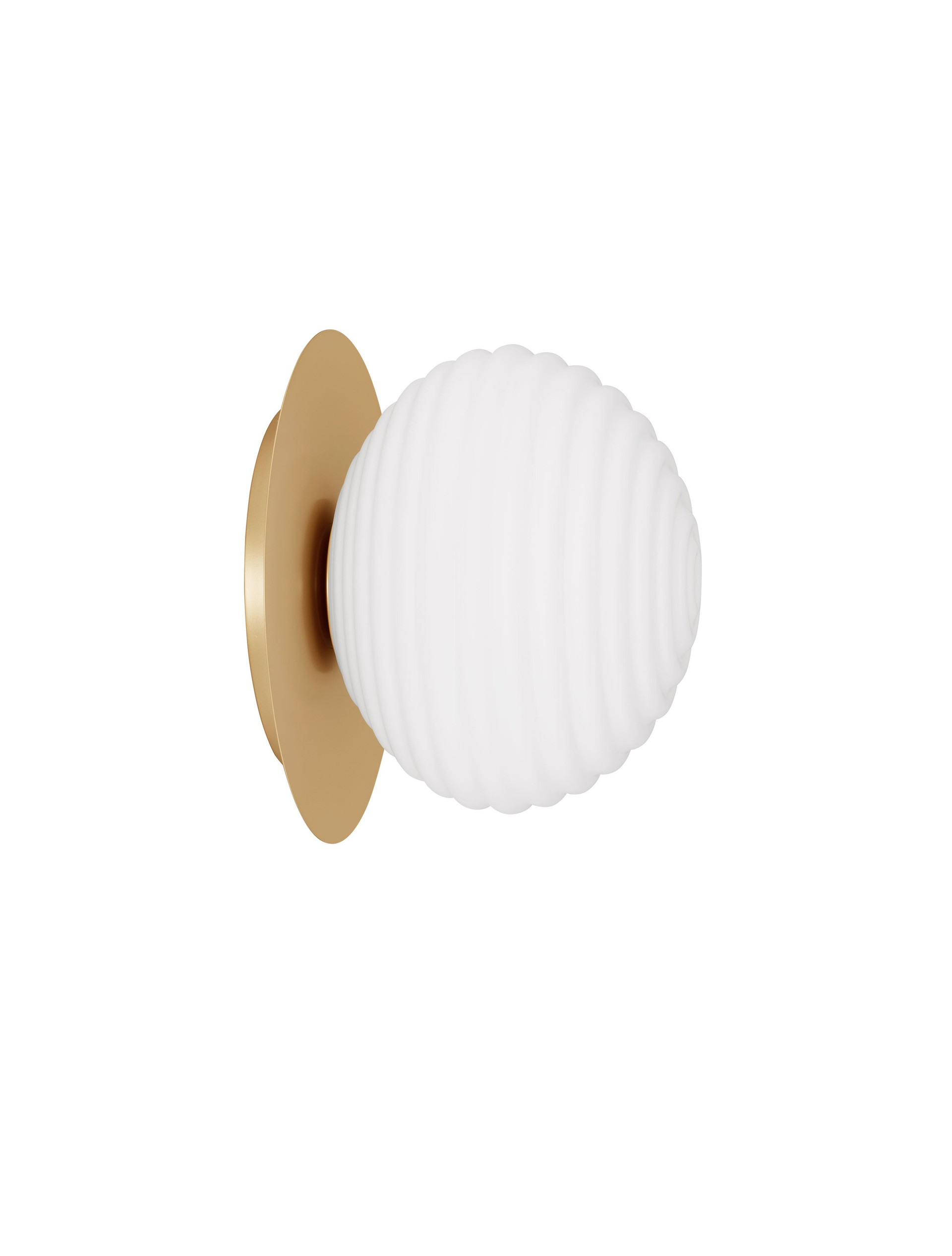 Kinkiet nowoczesny Luces Exclusivas BALAJU, biało-złoty, 1 × E27, Ø 35 cm – LE43685 - obrazek 2