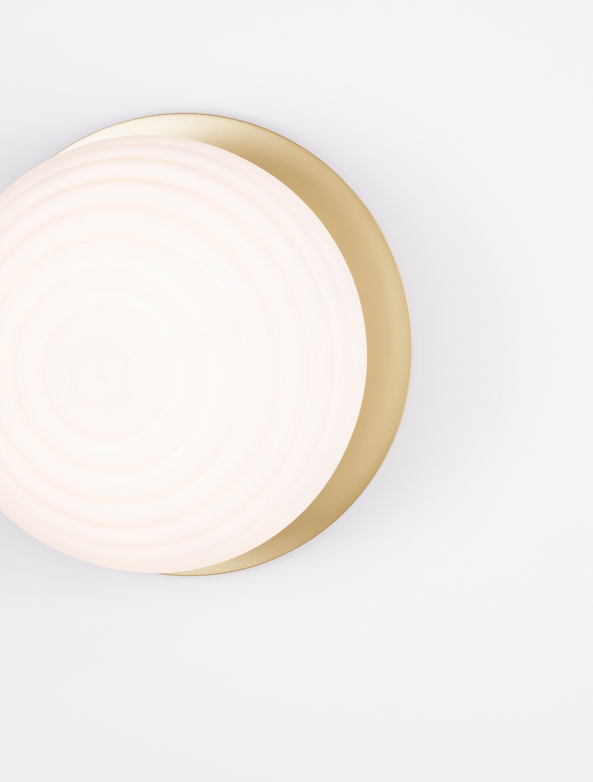Kinkiet nowoczesny Luces Exclusivas BALAJU, biało-złoty, 1 × E27, Ø 35 cm – LE43685 - obrazek 5