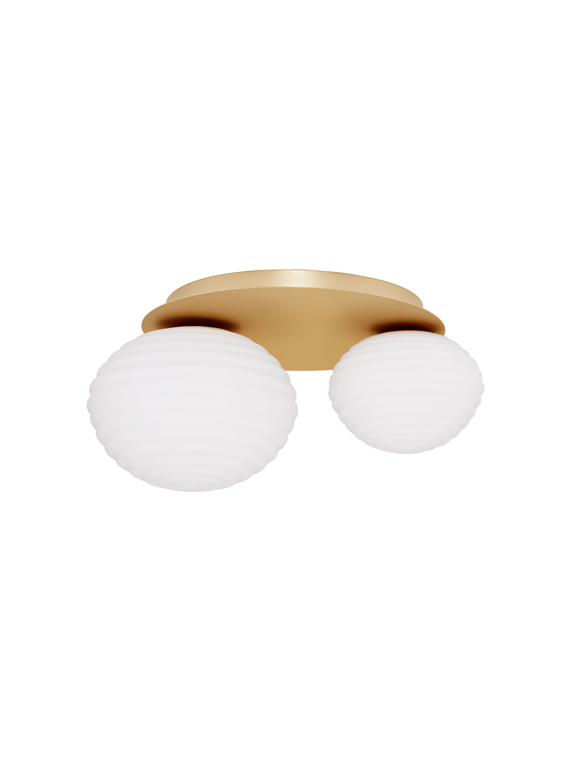 Plafon nowoczesny Luces Exclusivas BALAJU, biało-złoty, 1 × E27 / E14, szer. 35 cm – LE43682 - obrazek 2
