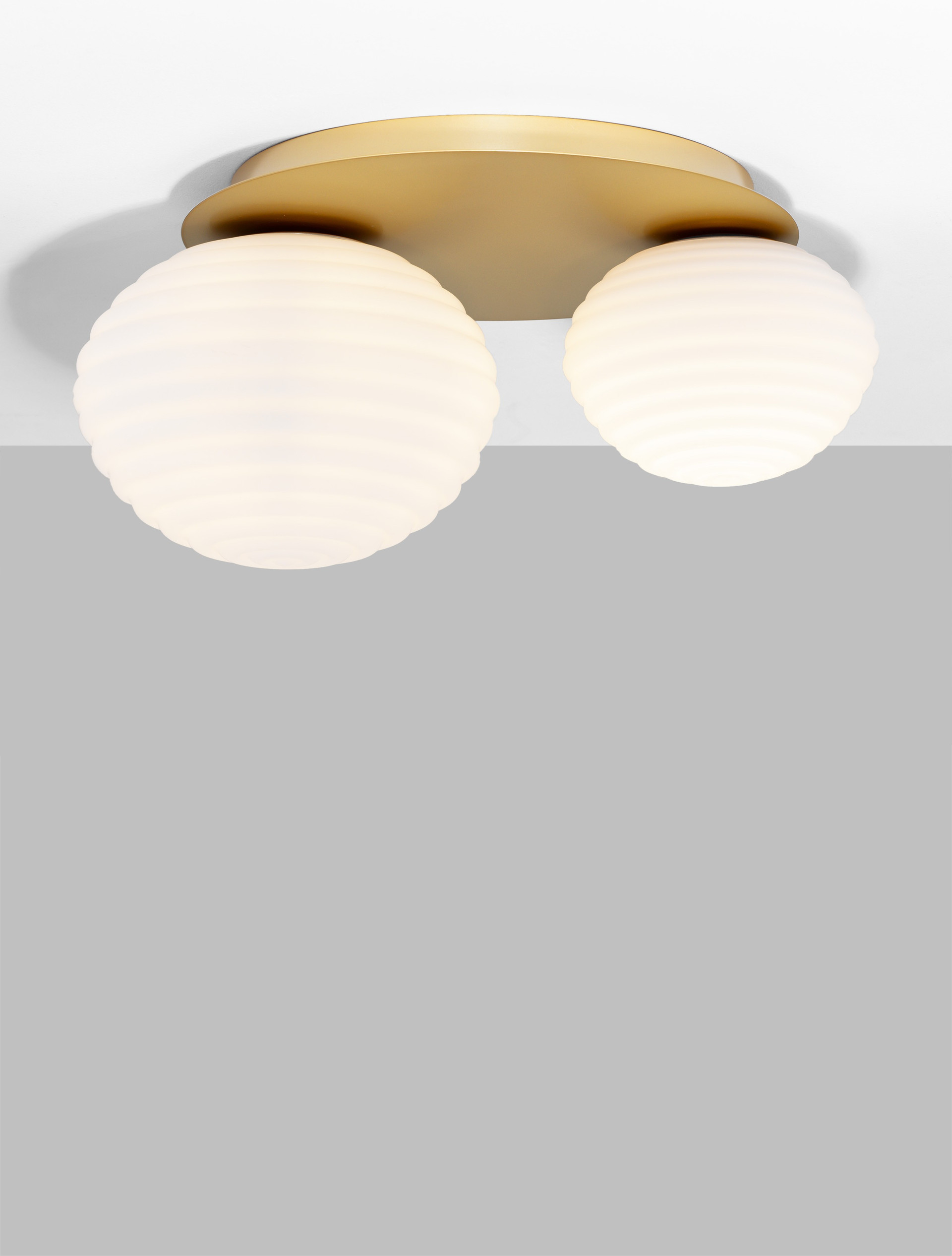 Plafon nowoczesny Luces Exclusivas BALAJU, biało-złoty, 1 × E27 / E14, szer. 35 cm – LE43682 - obrazek 4