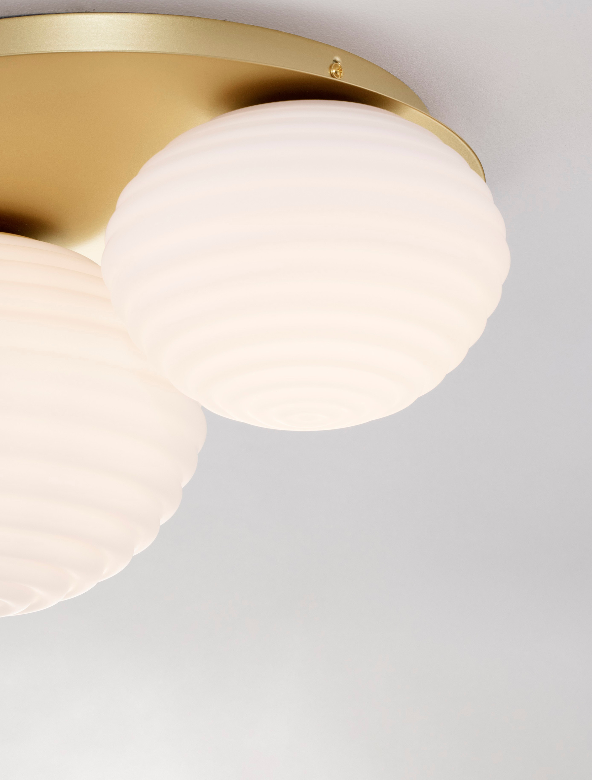 Plafon nowoczesny Luces Exclusivas BALAJU, biało-złoty, 1 × E27 / E14, szer. 35 cm – LE43682 - obrazek 5
