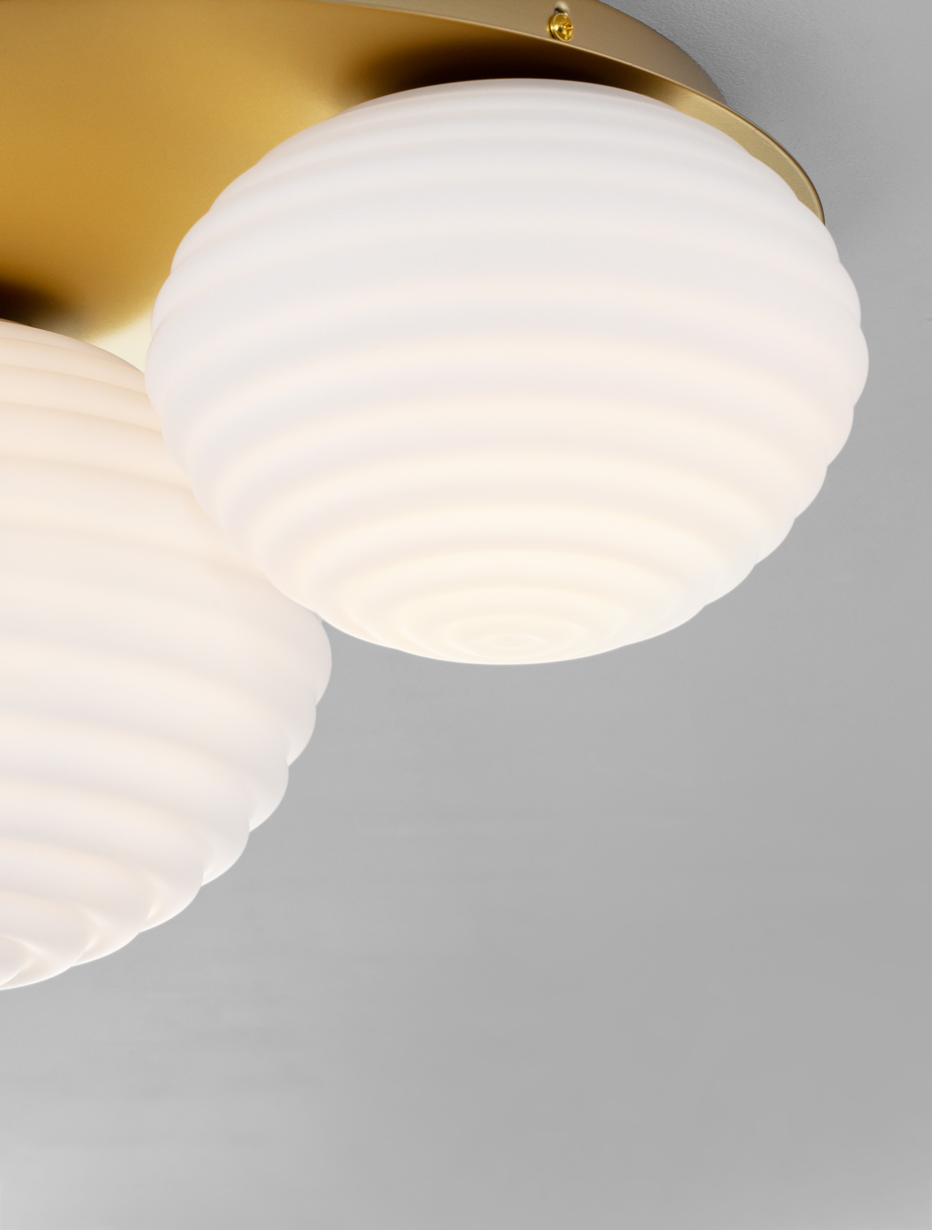 Plafon nowoczesny Luces Exclusivas BALAJU, biało-złoty, 1 × E27 / E14, szer. 35 cm – LE43682 - obrazek 7
