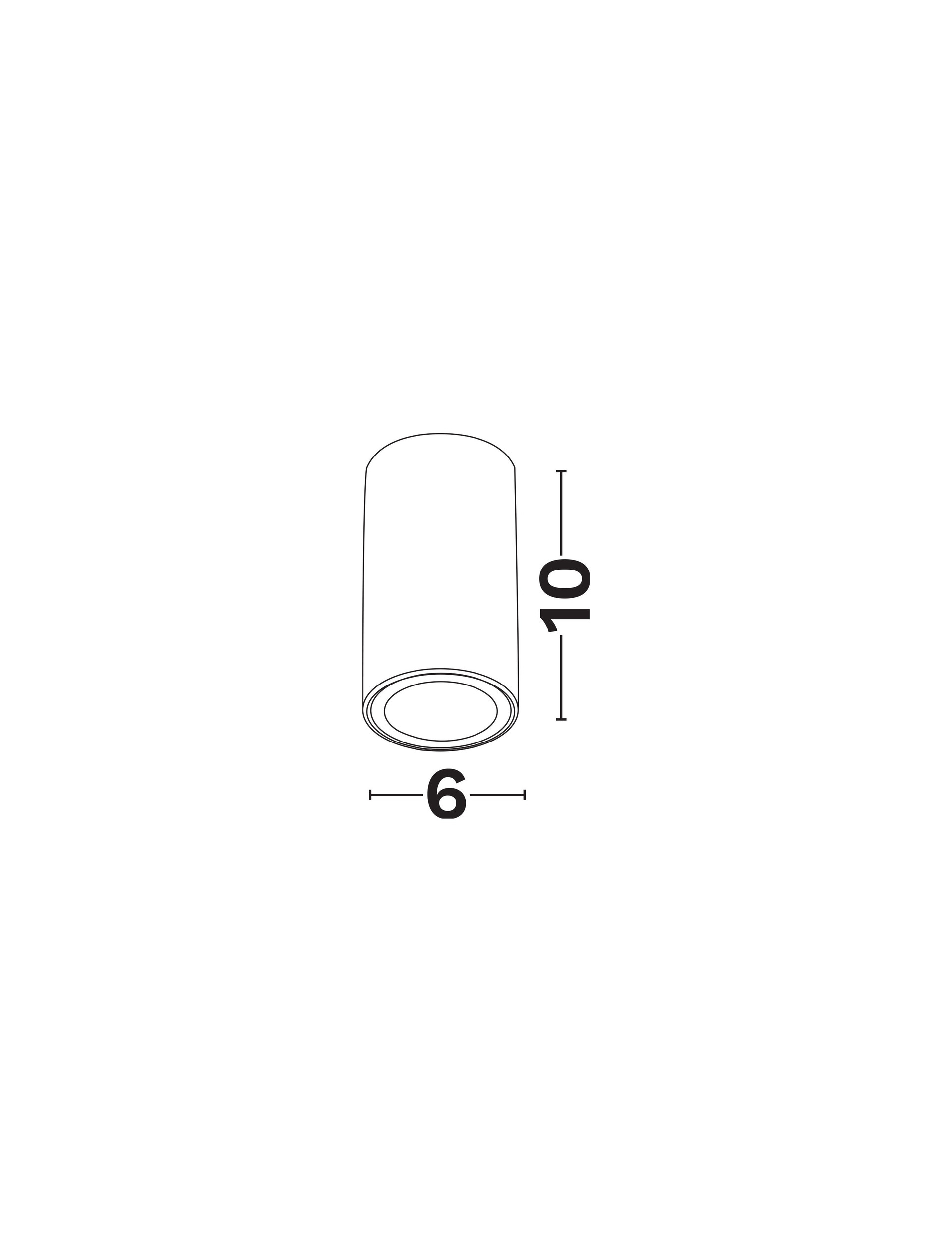 Reflektor sufitowy minimalistyczny Luces Exclusivas ACANCEH, czarny, 1 × GU10, Ø 6 cm – LE61628 - obrazek 3
