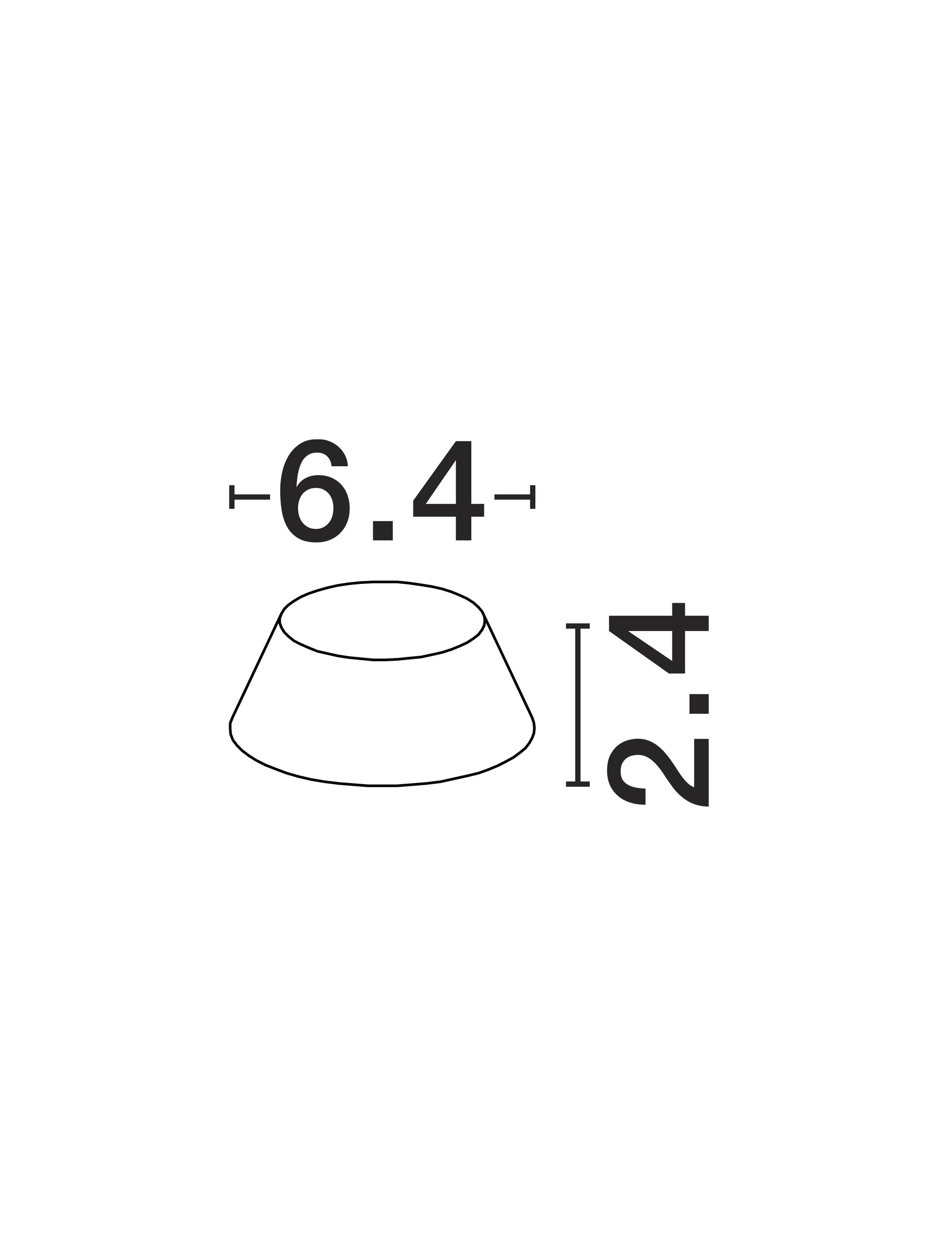 Klosz do lampy modułowej Luces Exclusivas BIURE, corten, Ø 6,4 cm – LE62063 - obrazek 2