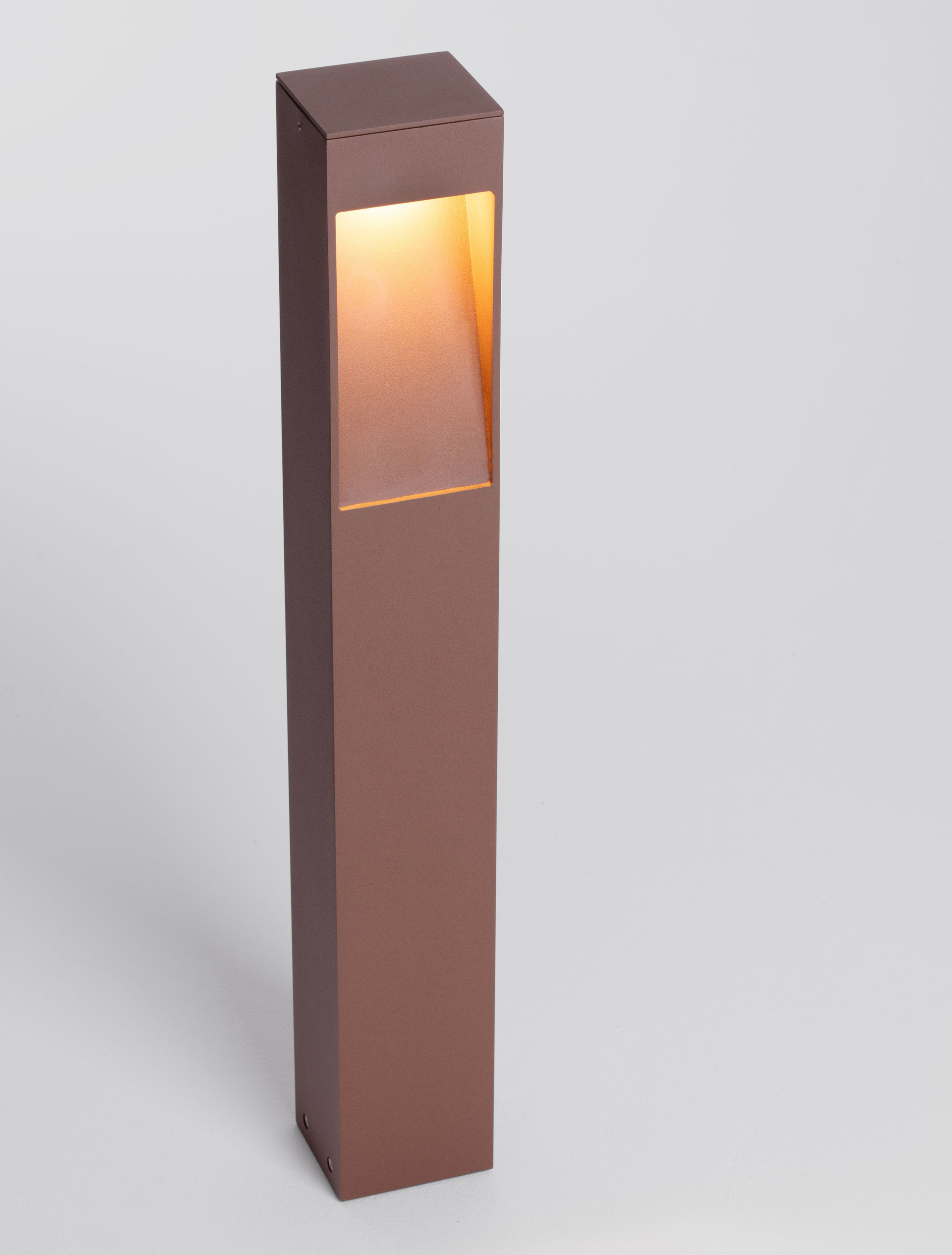 Słupek ogrodowy nowoczesny Luces Exclusivas VIEJO, corten, LED 7 W 3000 K, wys. 60 cm – LE73608 - obrazek 4