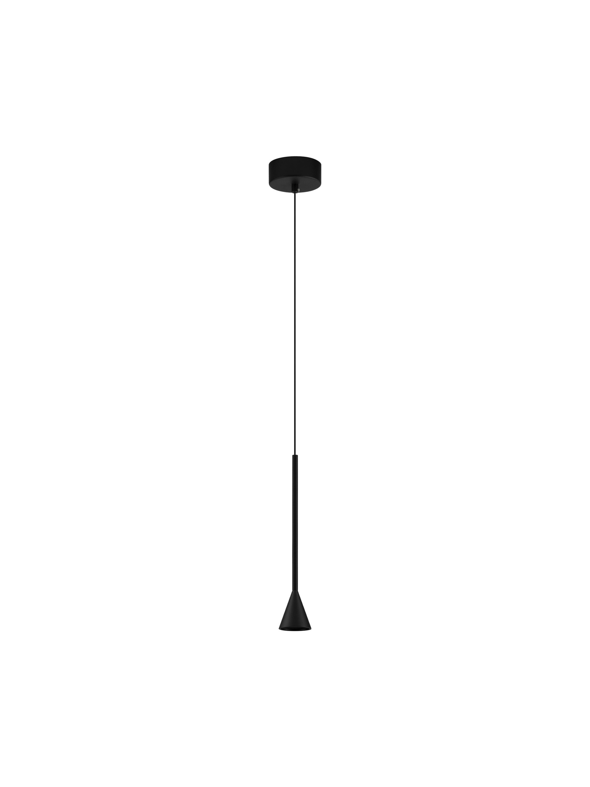 Lampa wisząca nowoczesna Luces Exclusivas SITGES, czarna, LED 6 W 3000 K, Ø 6 cm – LE43497 - obrazek 2