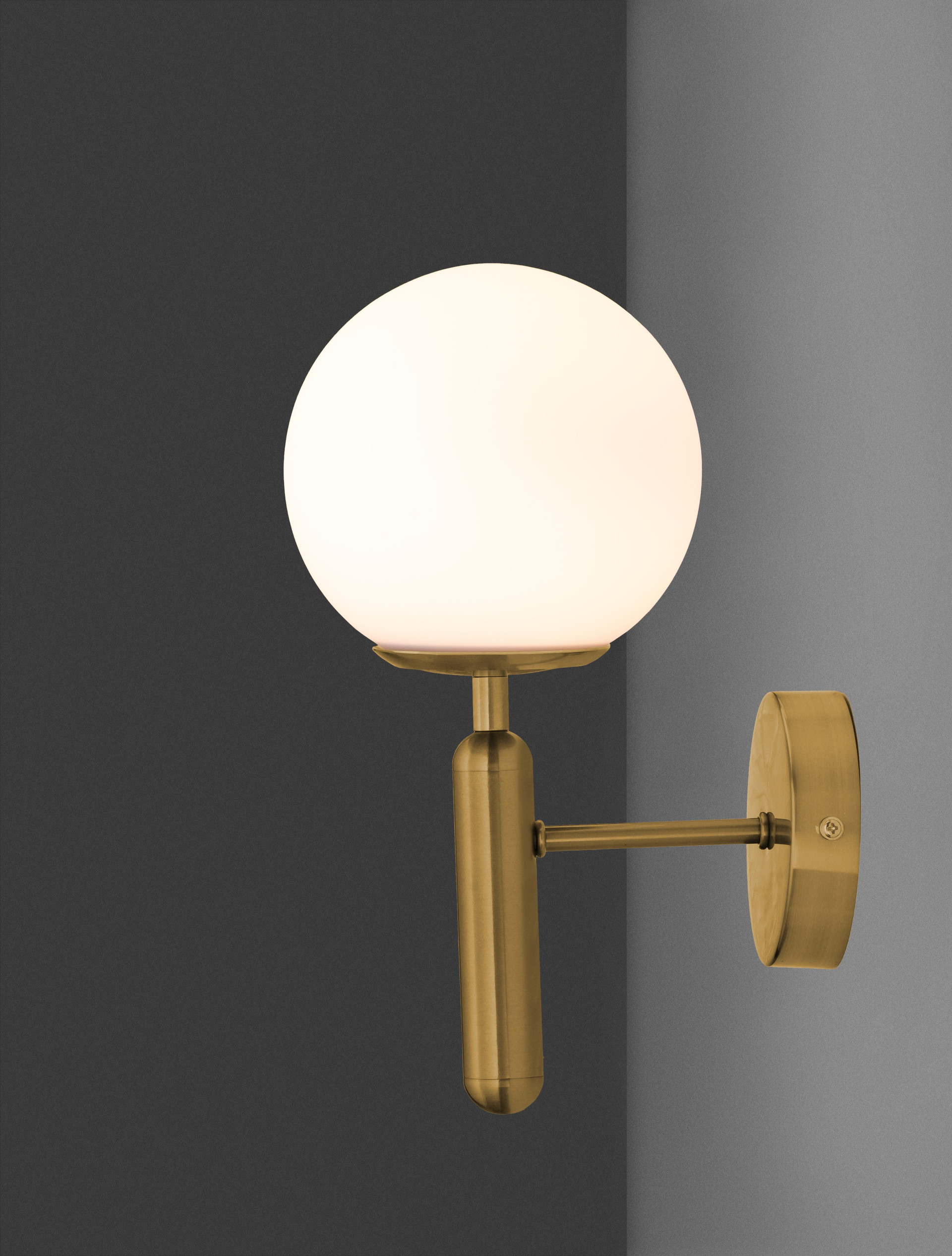 Kinkiet nowoczesny Luces Exclusivas AGRO, biało-złoty, 1 × E27, szer. 18 cm – LE43224 - obrazek 5