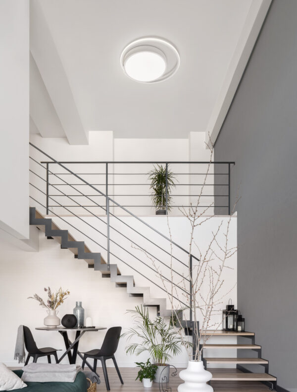 Plafon nowoczesny Luces Exclusivas ACAPA, biały, LED 22 W 3000 K, Ø 40 cm – LE43330