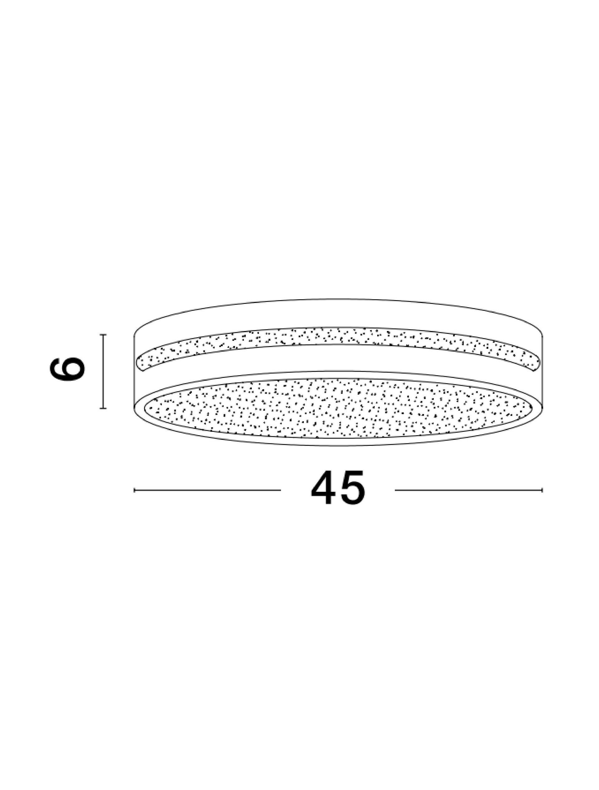 Plafon nowoczesny Luces Exclusivas TIJUANA, biały, LED 30 W 3000 K, Ø 45 cm – LE42833 - obrazek 4