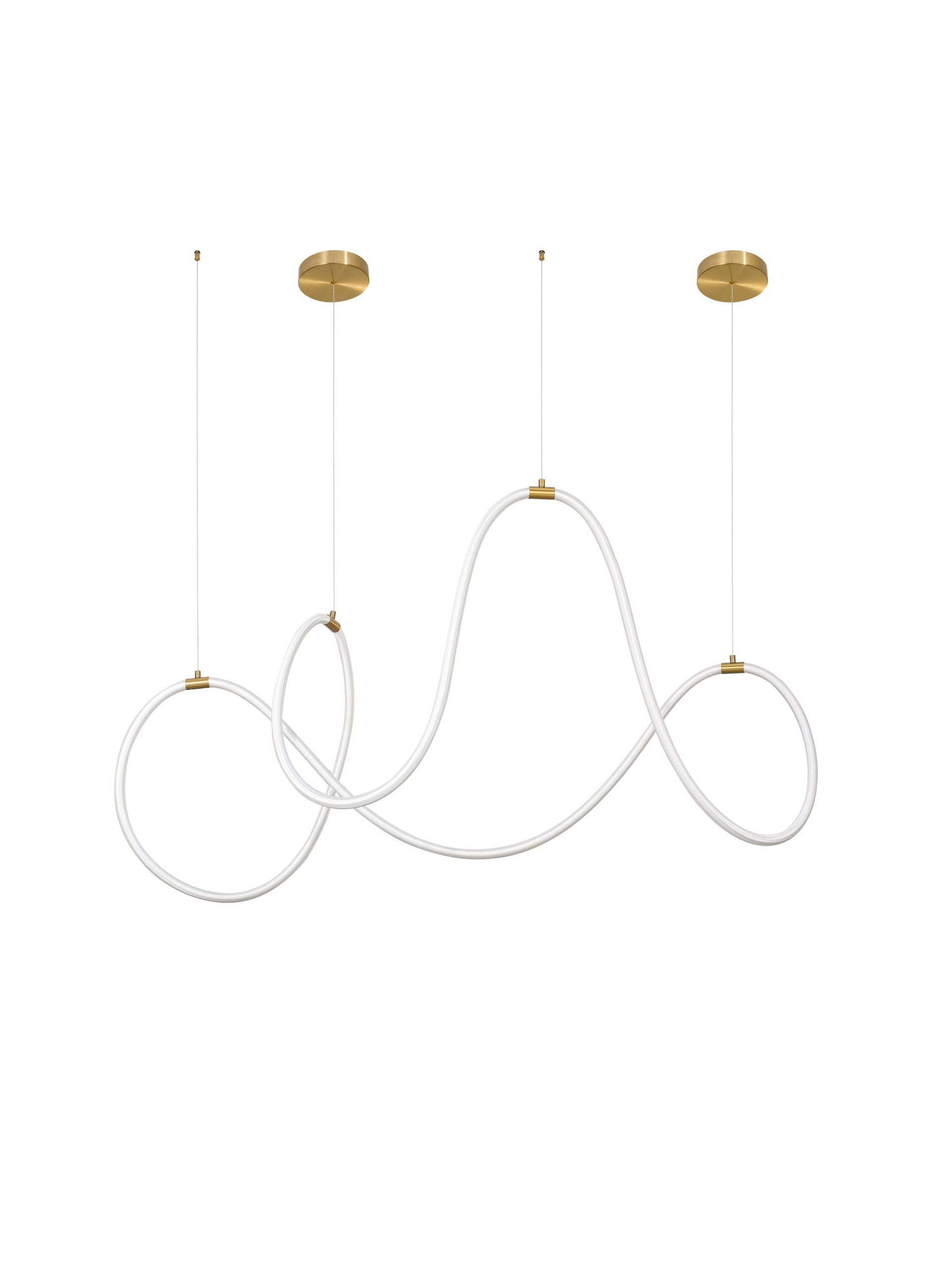 Lampa wisząca nowoczesna Luces Exclusivas DEAN, złota, LED 71 W 3000 K, szer. 60 cm – LE41385 - obrazek 2