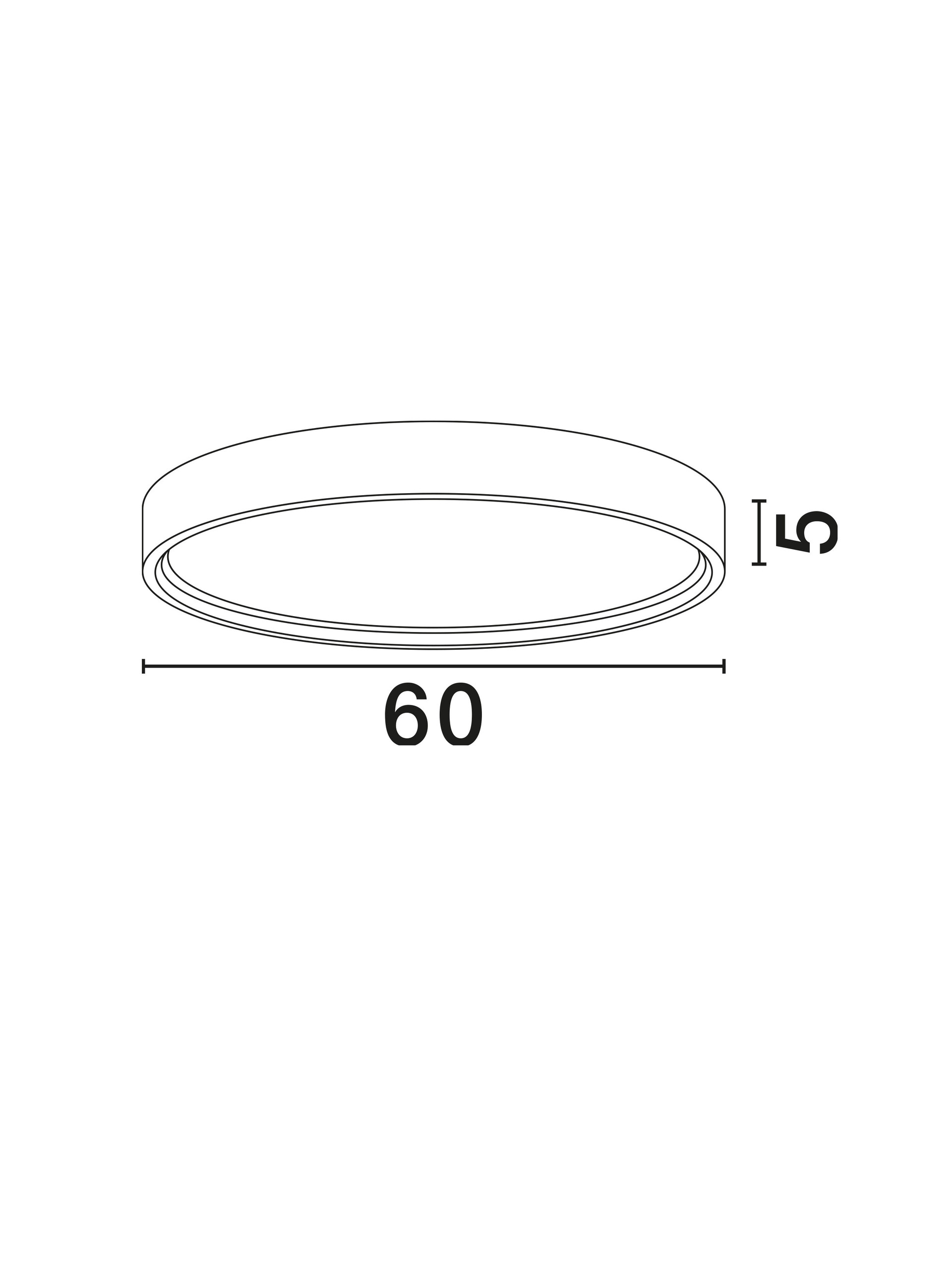 Plafon nowoczesny Luces Exclusivas ACULCO, biały, LED 60 W 3000 K, Ø 60 cm – LE43596 - obrazek 3