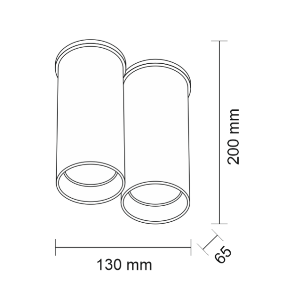Lampa sufitowa nowoczesna Antigo ARIDA – szara, GU10 – 1113 GU10/SZ