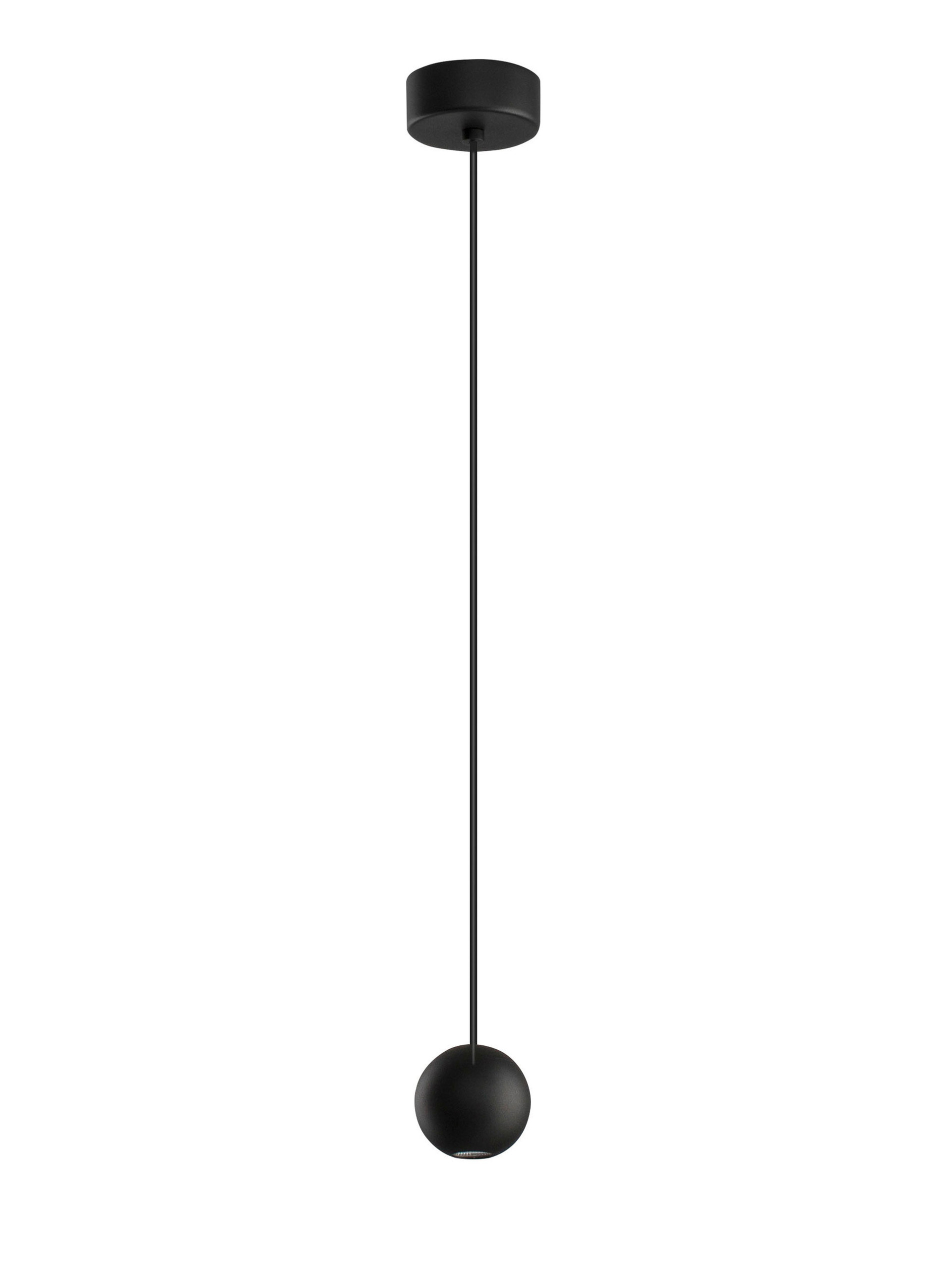 Lampa wisząca nowoczesna Luces Exclusivas ECIJA, czarna, LED 4 W 3000 K, Ø 5 cm – LE41614 - obrazek 2