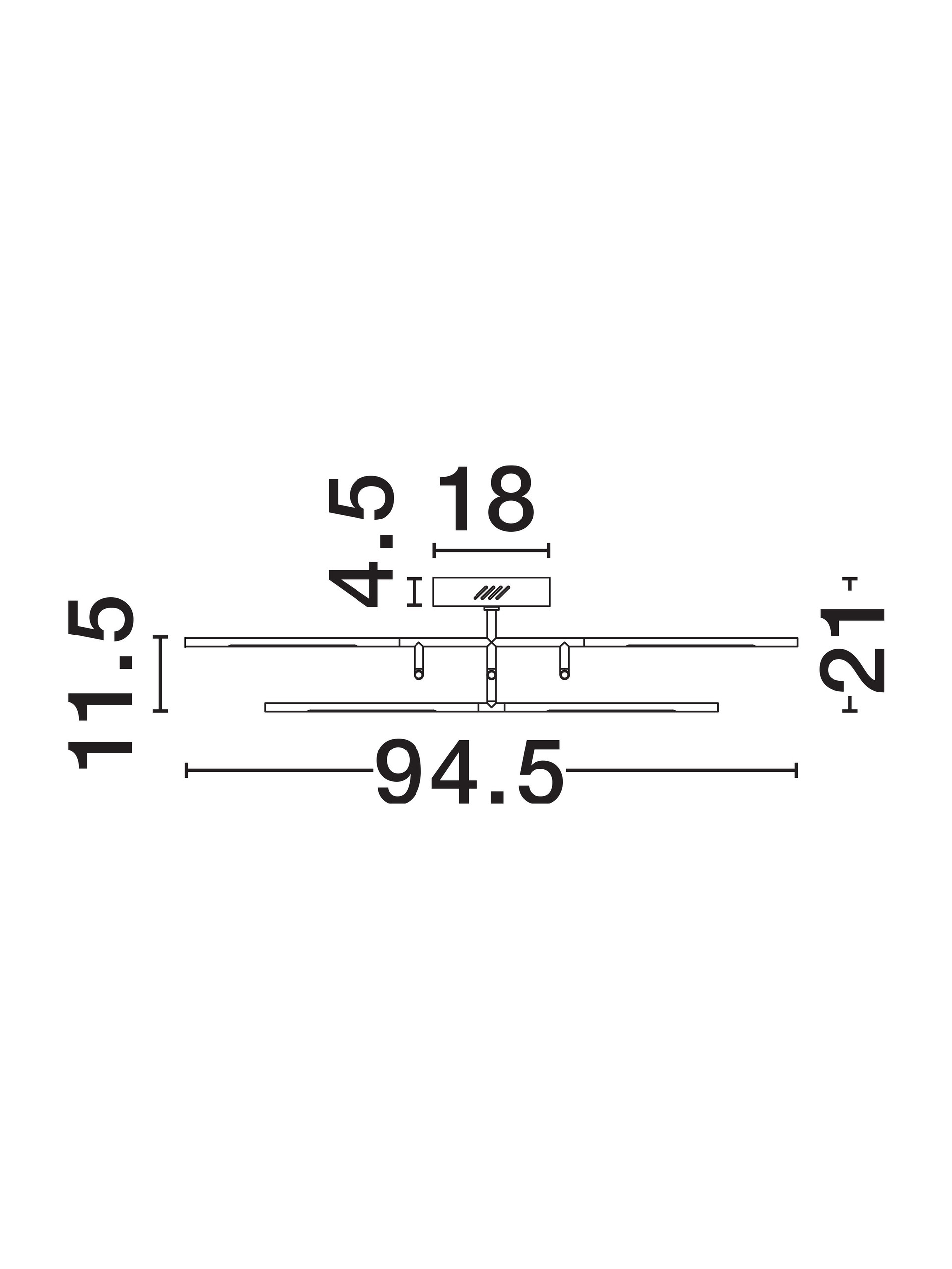 Plafon nowoczesny Luces Exclusivas BELL, złoty, LED 50 W 3000 K, szer. 94,5 cm – LE41344 - obrazek 6