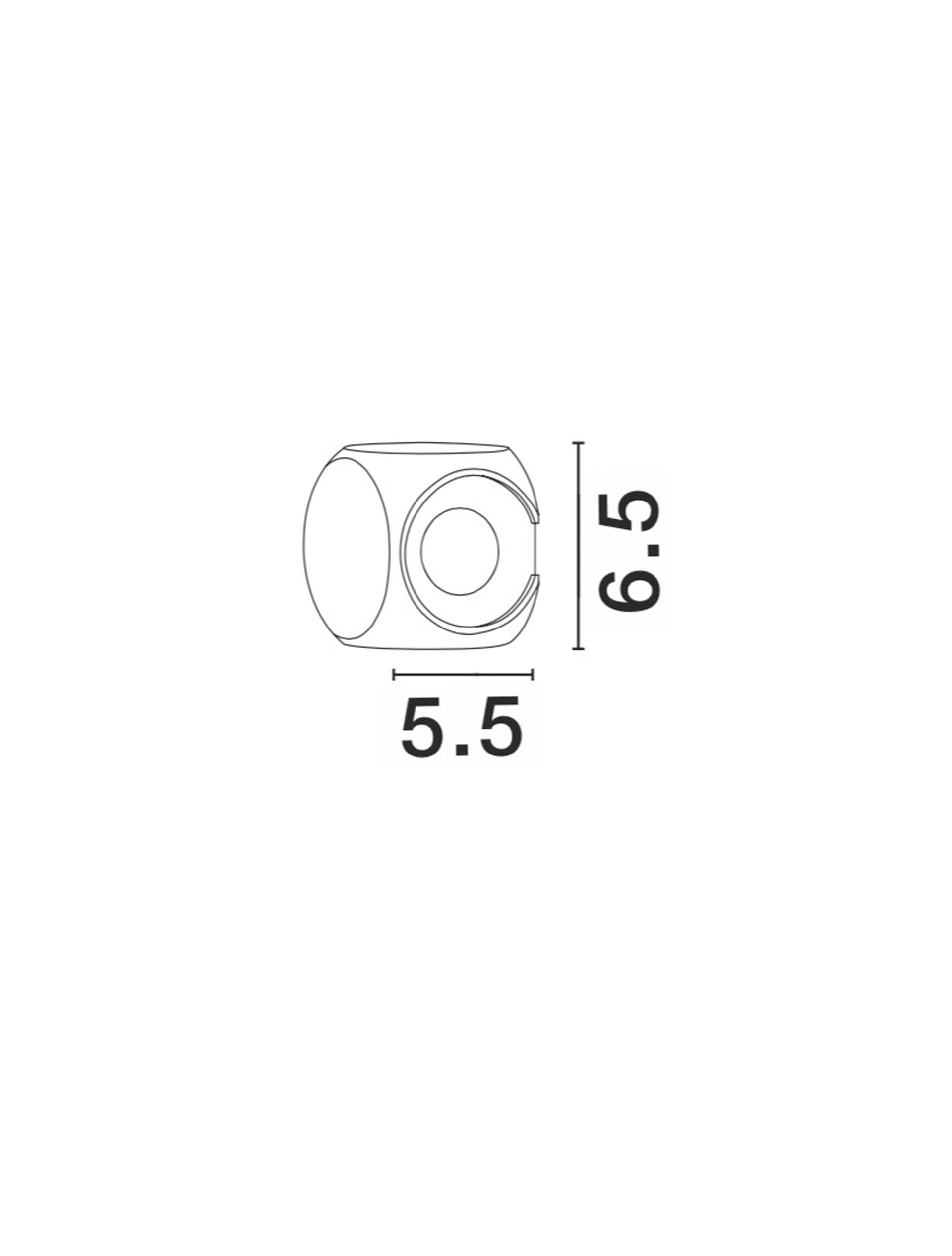 Kinkiet zewnętrzny minimalistyczny Luces Exclusivas QUILLOTA, biały, LED 4 W 3000 K, szer. 6,5 cm – LE71364 - obrazek 4