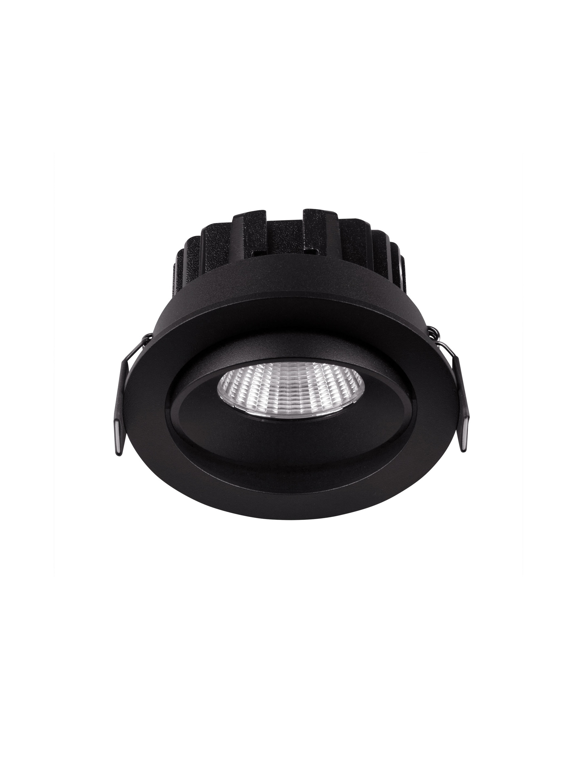 Oprawa wpuszczana zewnętrzna minimalistyczna Luces Exclusivas MALLORCA, czarna, LED 12 W 3000 K, Ø 9 cm – LE61579 - obrazek 2