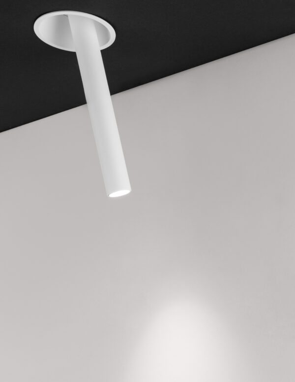 Oprawa wpuszczana nowoczesna Luces Exclusivas NAVANZO, biała, LED 5 W 3000 K, Ø 2,6 cm – LE65132