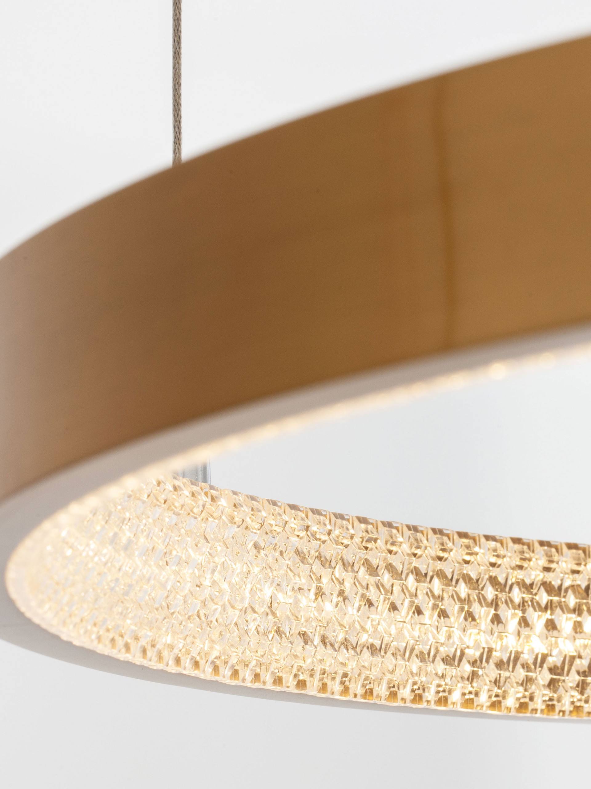 Lampa wisząca nowoczesna Luces Exclusivas MORON, mosiądz, LED 35 W 3000 K, Ø 60 cm – LE41705