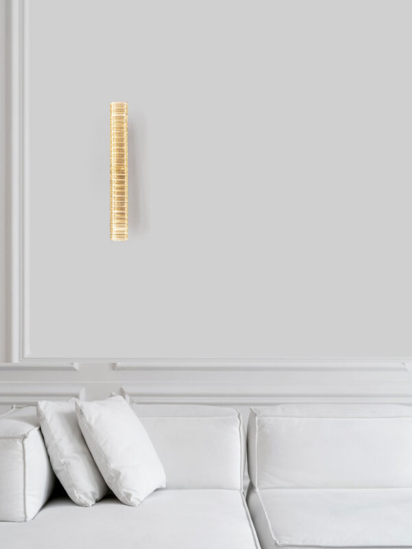 Kinkiet nowoczesny Luces Exclusivas BAUTA, złoty, LED 19 W 3500 K, szer. 12 cm – LE42673