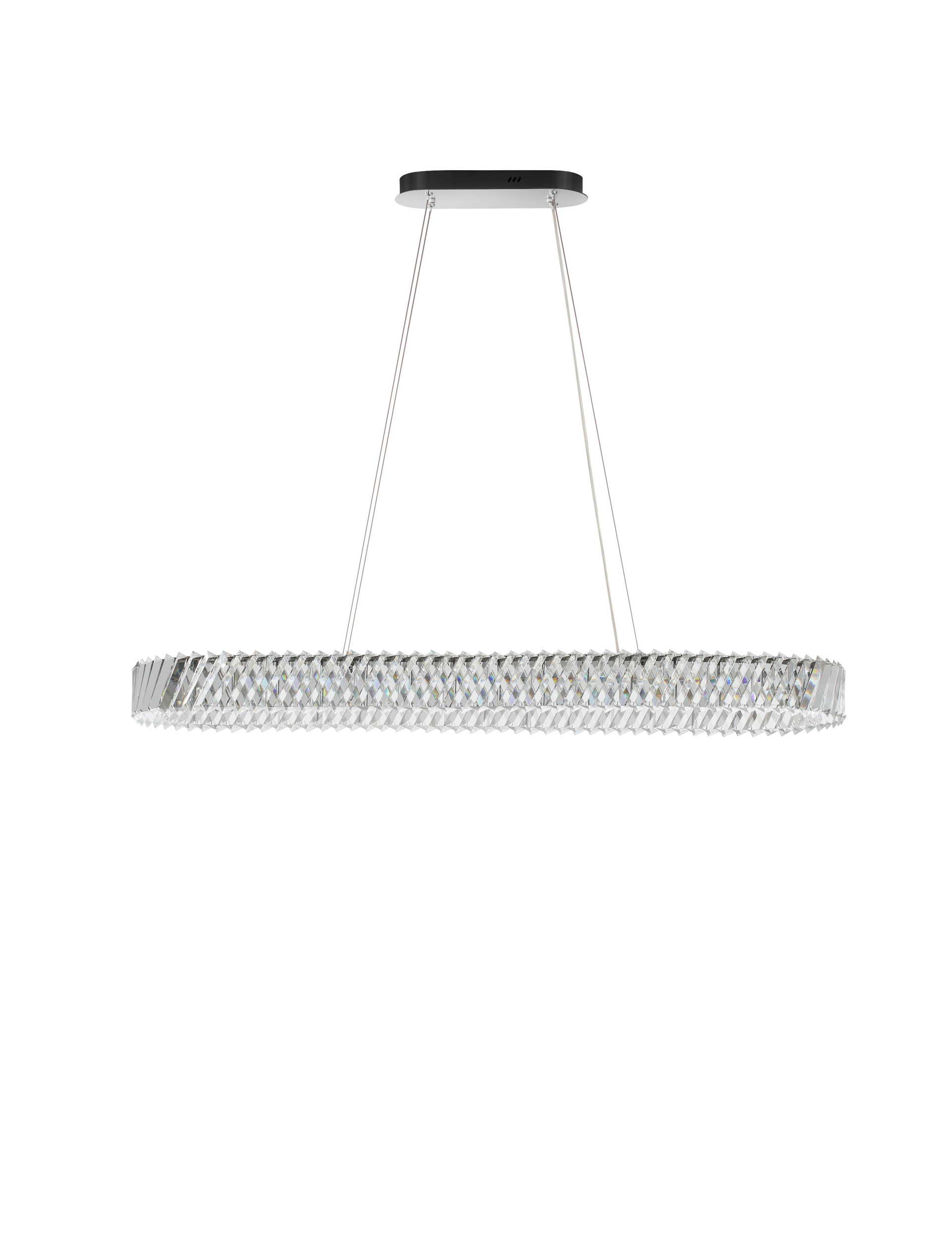 Lampa wisząca nowoczesna Luces Exclusivas CANLIRA, nikiel, LED 82 W 3500 K, szer. 34,5 cm – LE45157 - obrazek 2