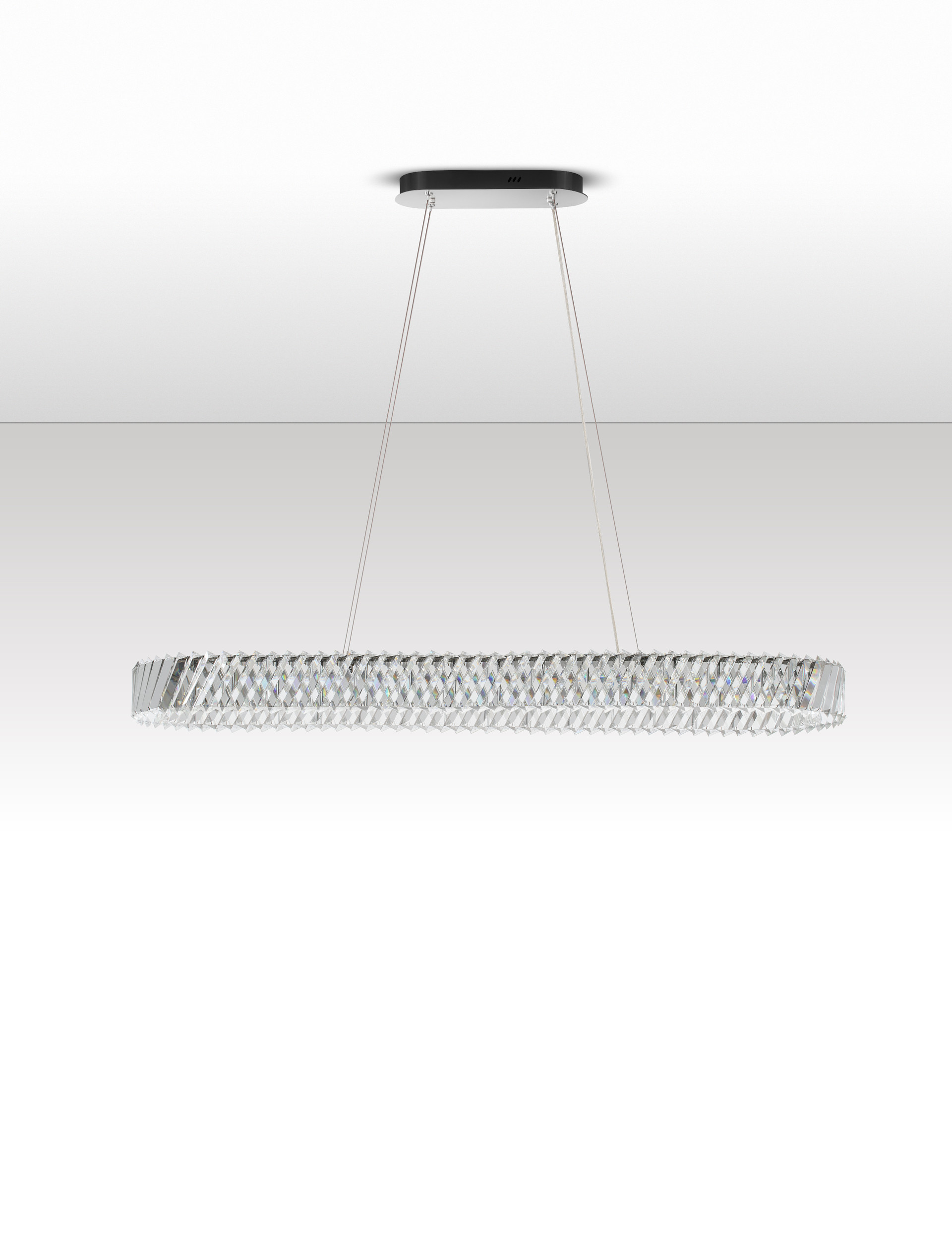 Lampa wisząca nowoczesna Luces Exclusivas CANLIRA, nikiel, LED 82 W 3500 K, szer. 34,5 cm – LE45157 - obrazek 3