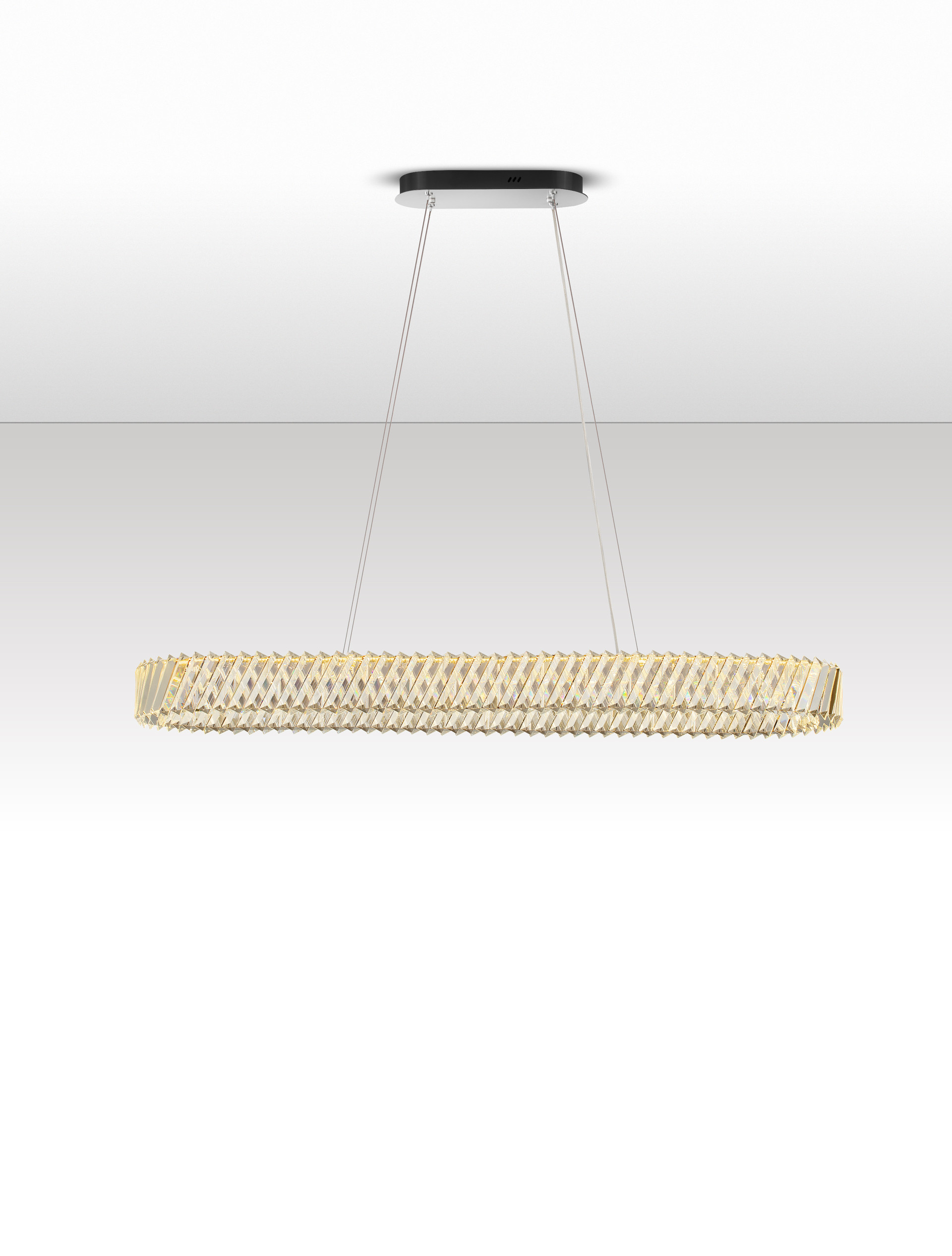 Lampa wisząca nowoczesna Luces Exclusivas CANLIRA, nikiel, LED 82 W 3500 K, szer. 34,5 cm – LE45157 - obrazek 4