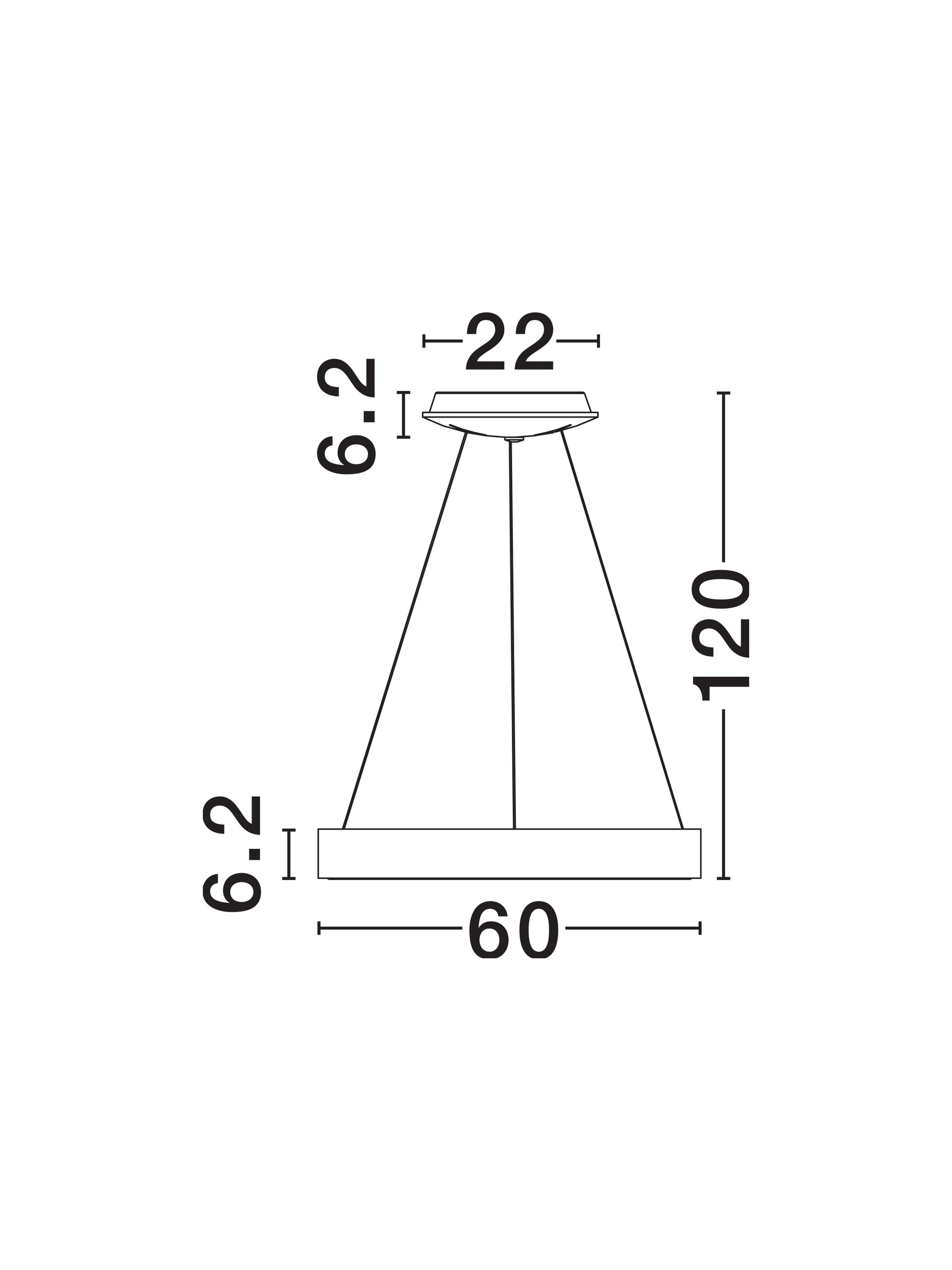 Lampa wisząca nowoczesna Luces Exclusivas TOME SMART, biała, LED 50 W 4000 K, Ø 60 cm – LE41516 - obrazek 6