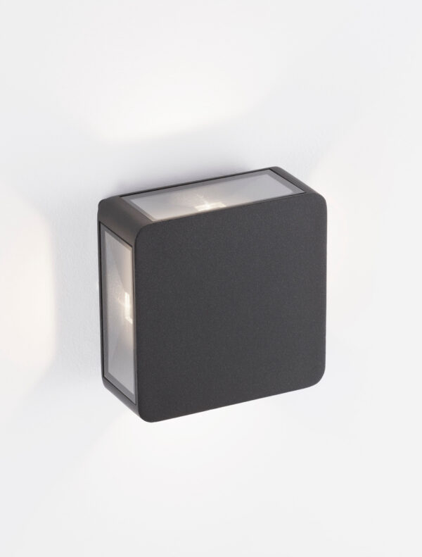 Kinkiet zewnętrzny minimalistyczny Luces Exclusivas TEHUACAN, czarny, LED 9 W 3000 K, szer. 6 cm – LE71521