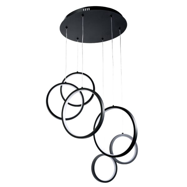 LAMPA SUFITOWA WISZĄCA APP1921-CP Czarna