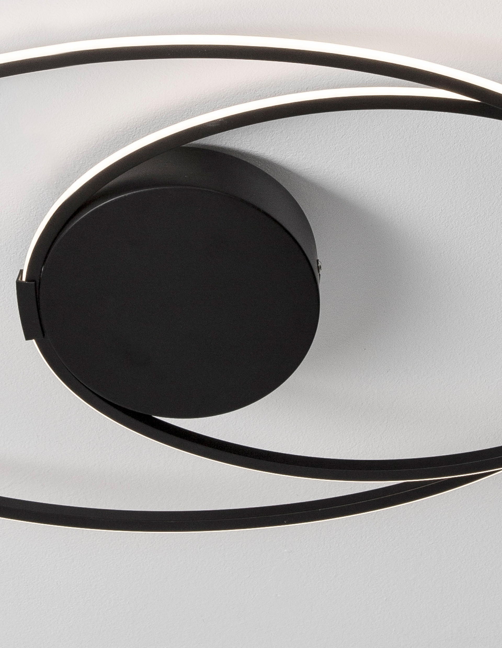 Plafon nowoczesny Luces Exclusivas LIMON, czarny, LED 28 W 3000 K, Ø 60 cm – LE41665 - obrazek 5