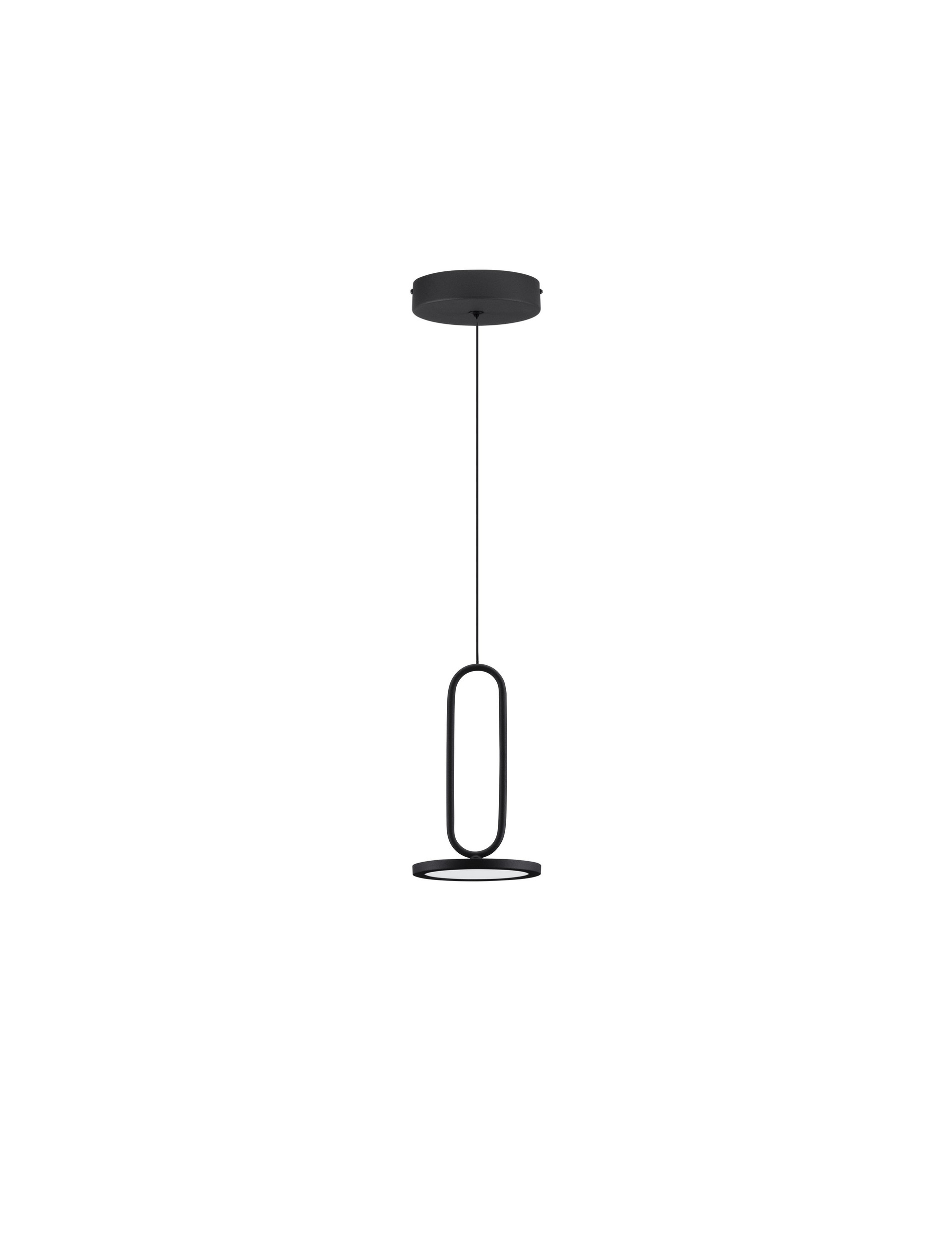 Lampa wisząca nowoczesna Luces Exclusivas ACACHI, czarna, LED 8 W 3000 K, Ø 13 cm – LE43552 - obrazek 2