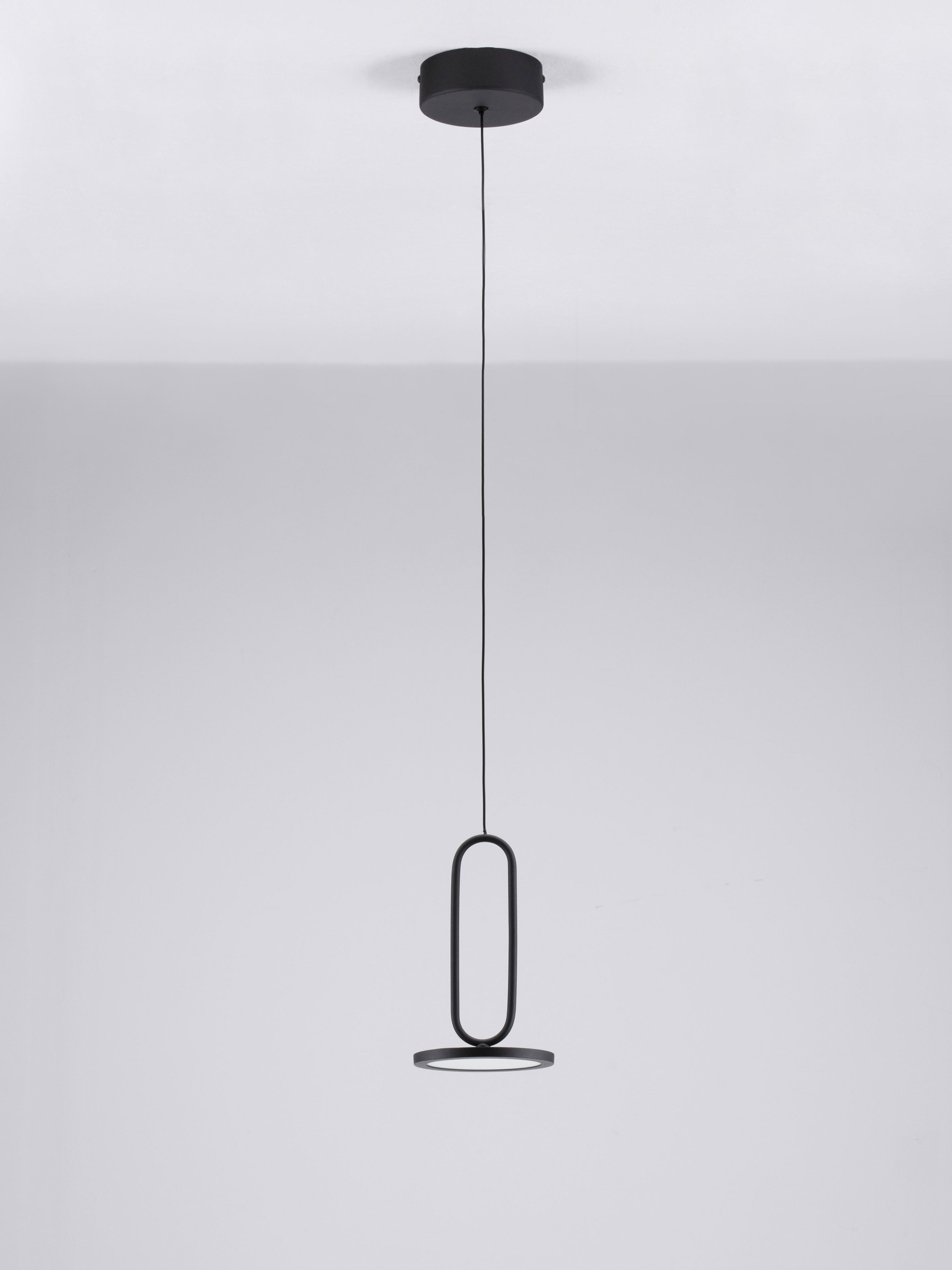 Lampa wisząca nowoczesna Luces Exclusivas ACACHI, czarna, LED 8 W 3000 K, Ø 13 cm – LE43552 - obrazek 3