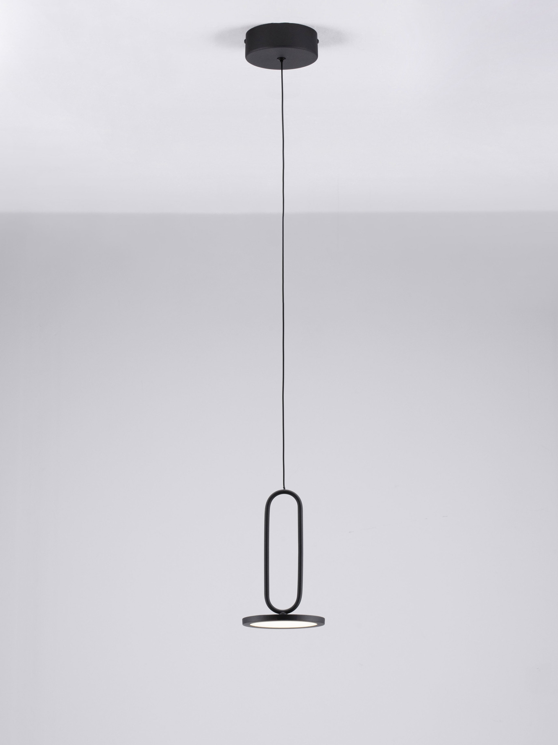 Lampa wisząca nowoczesna Luces Exclusivas ACACHI, czarna, LED 8 W 3000 K, Ø 13 cm – LE43552 - obrazek 4