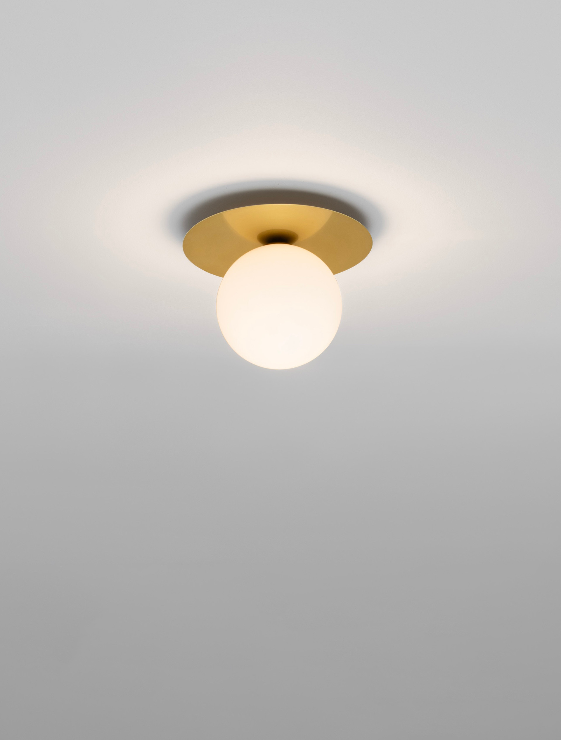 Plafon nowoczesny Luces Exclusivas BALCON, biało-złoty, 1 × G9, Ø 23 cm – LE43692