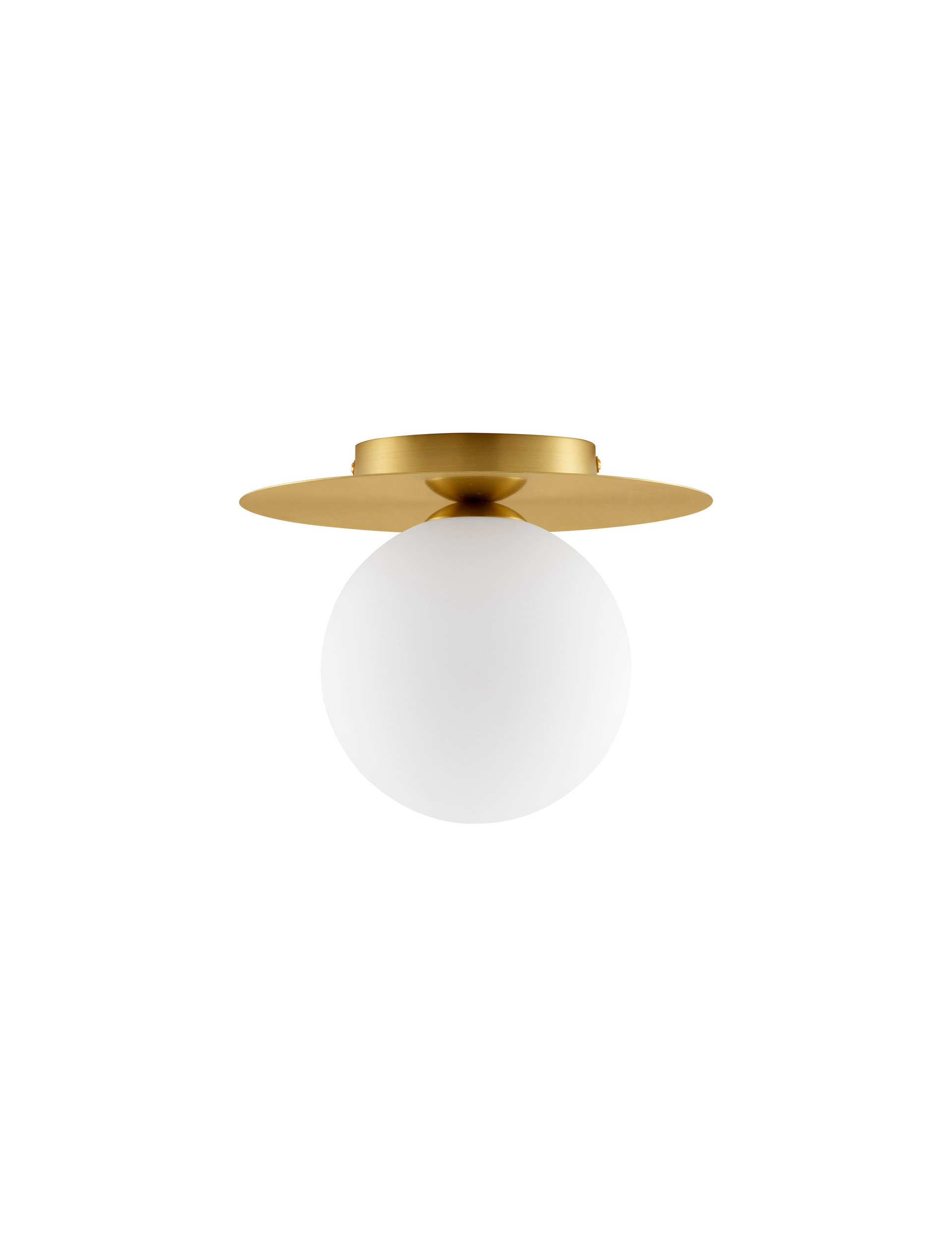 Plafon nowoczesny Luces Exclusivas BALCON, biało-złoty, 1 × G9, Ø 23 cm – LE43692 - obrazek 2