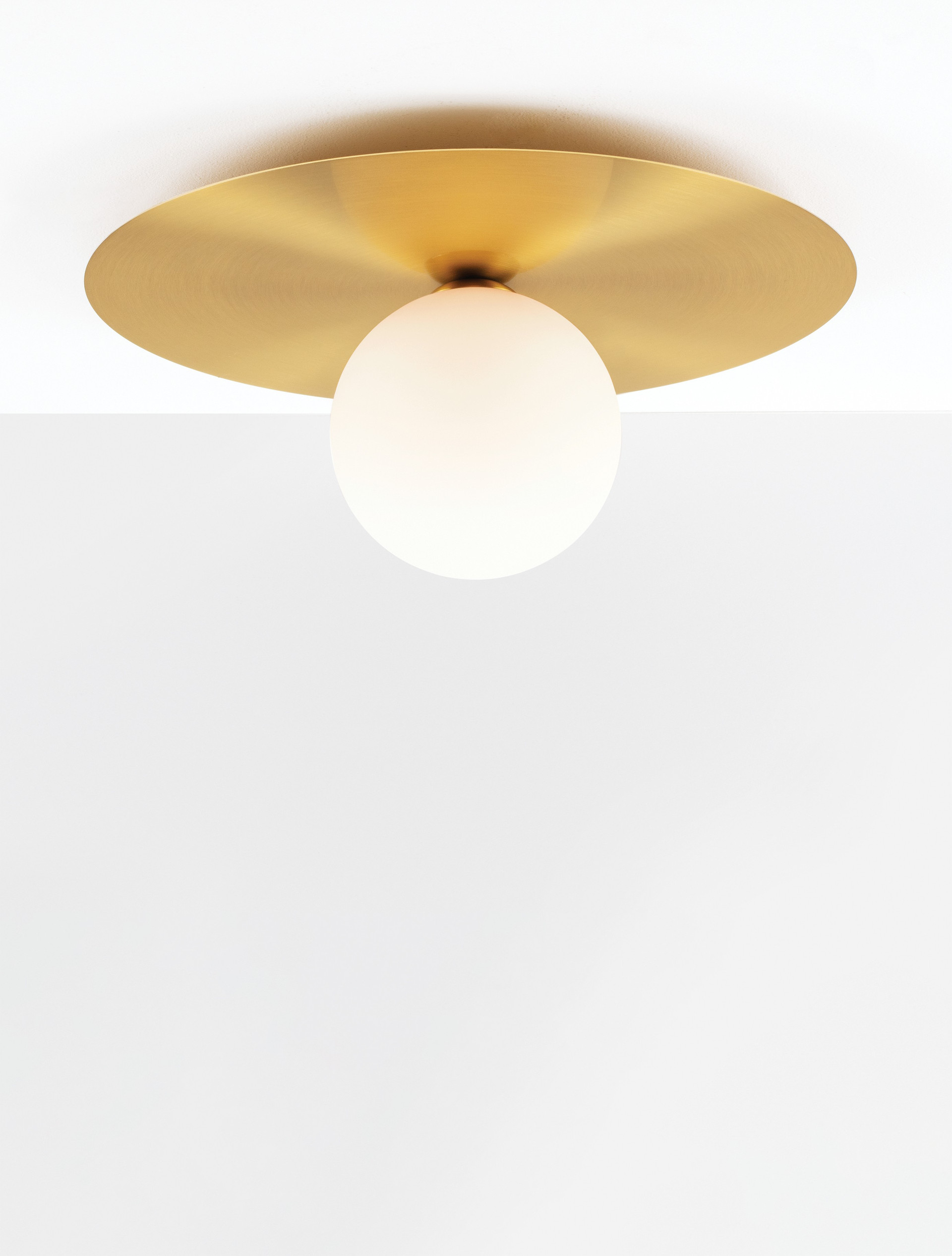 Plafon nowoczesny Luces Exclusivas BALCON, biało-złoty, 1 × G9, Ø 40 cm – LE43693